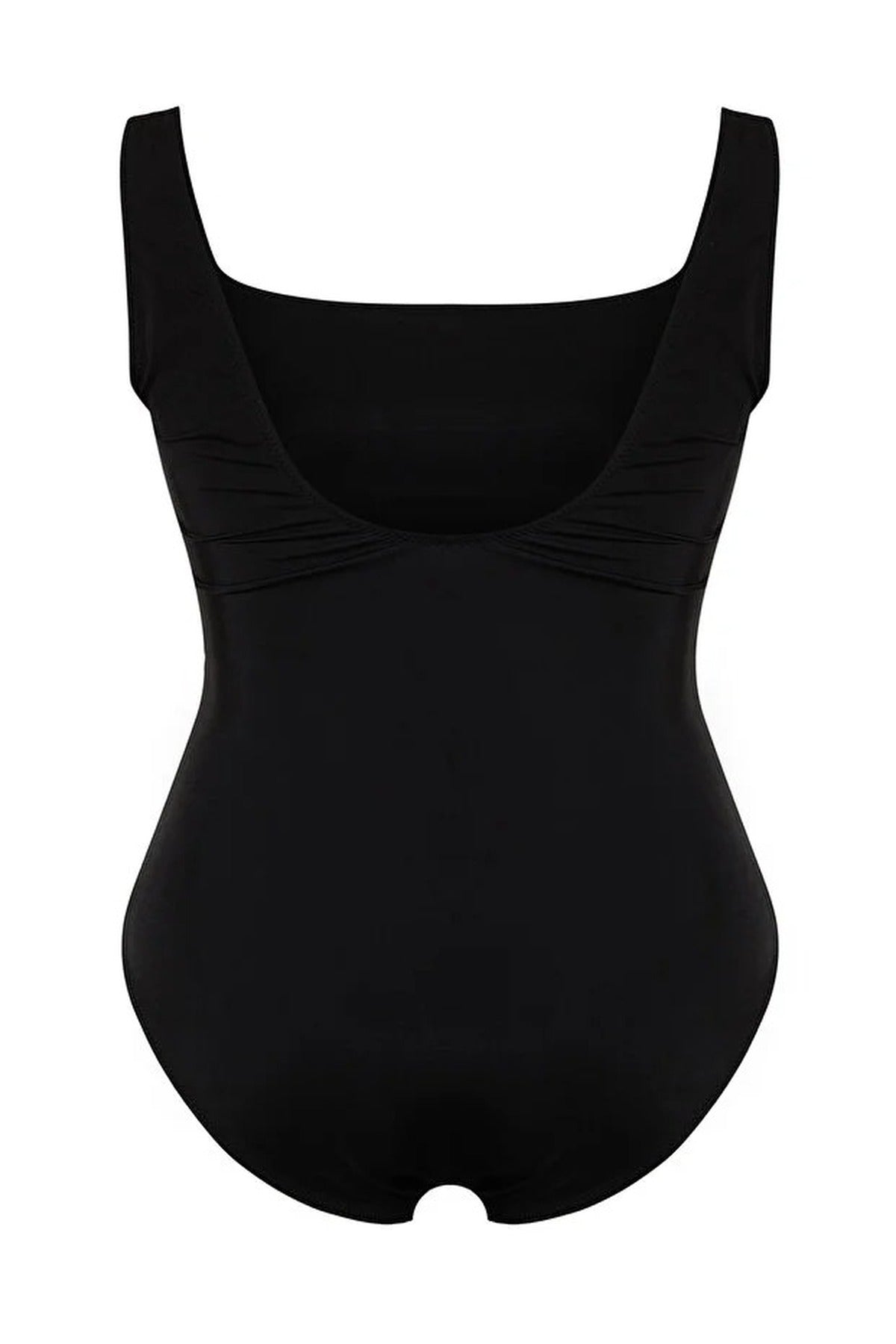 Square Neck Ruched Plus Size Swimsuit
