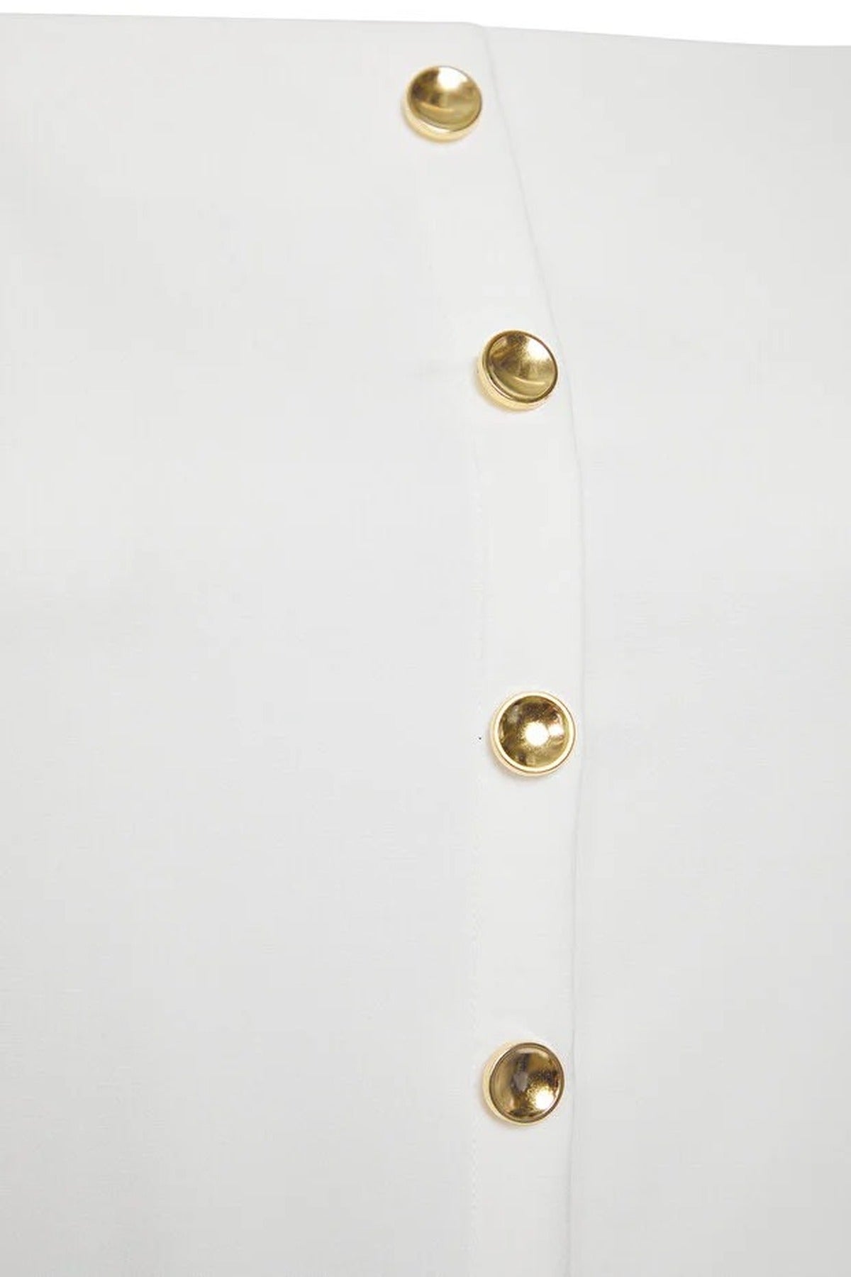 Square Neck Balloon Sleeve Button Detail Woven Plus Size Blouse