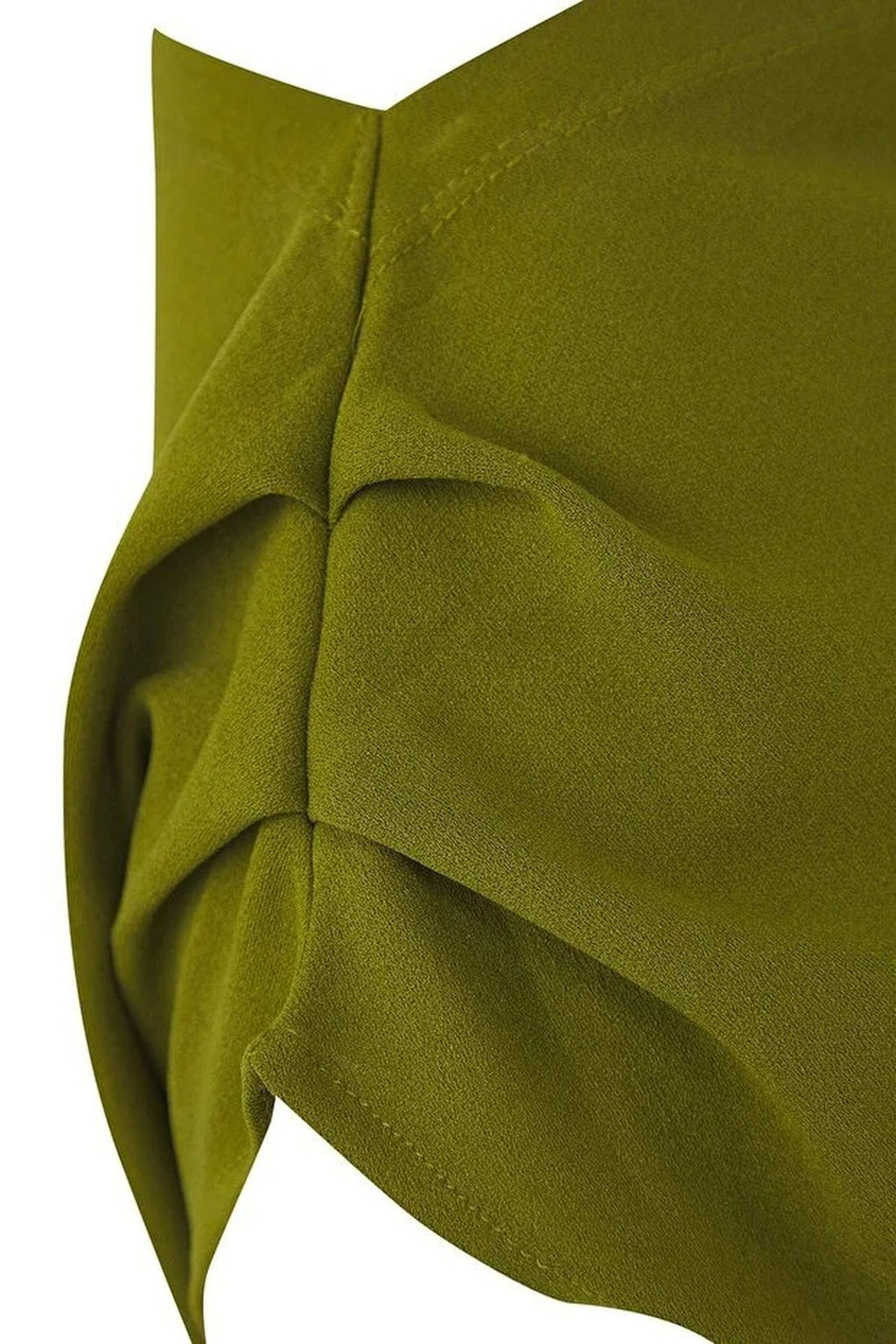Draped Detail Asymmetrical Collar Knitted Blouse
