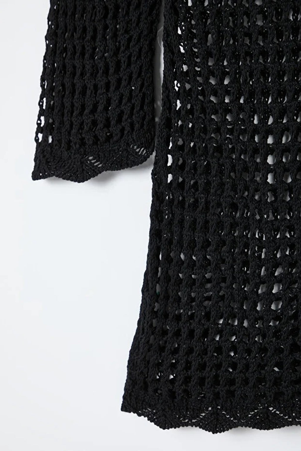 Boat Neck Mini Knit Beach Dress