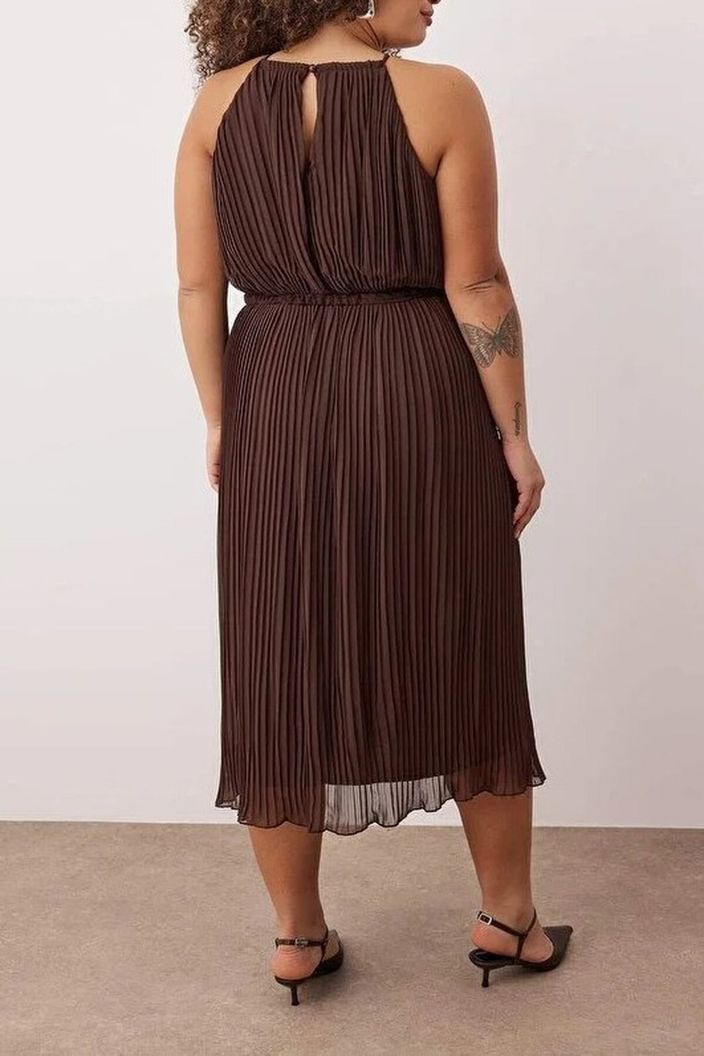Bodycon Maxi Length Chiffon Woven Plus Size Dress