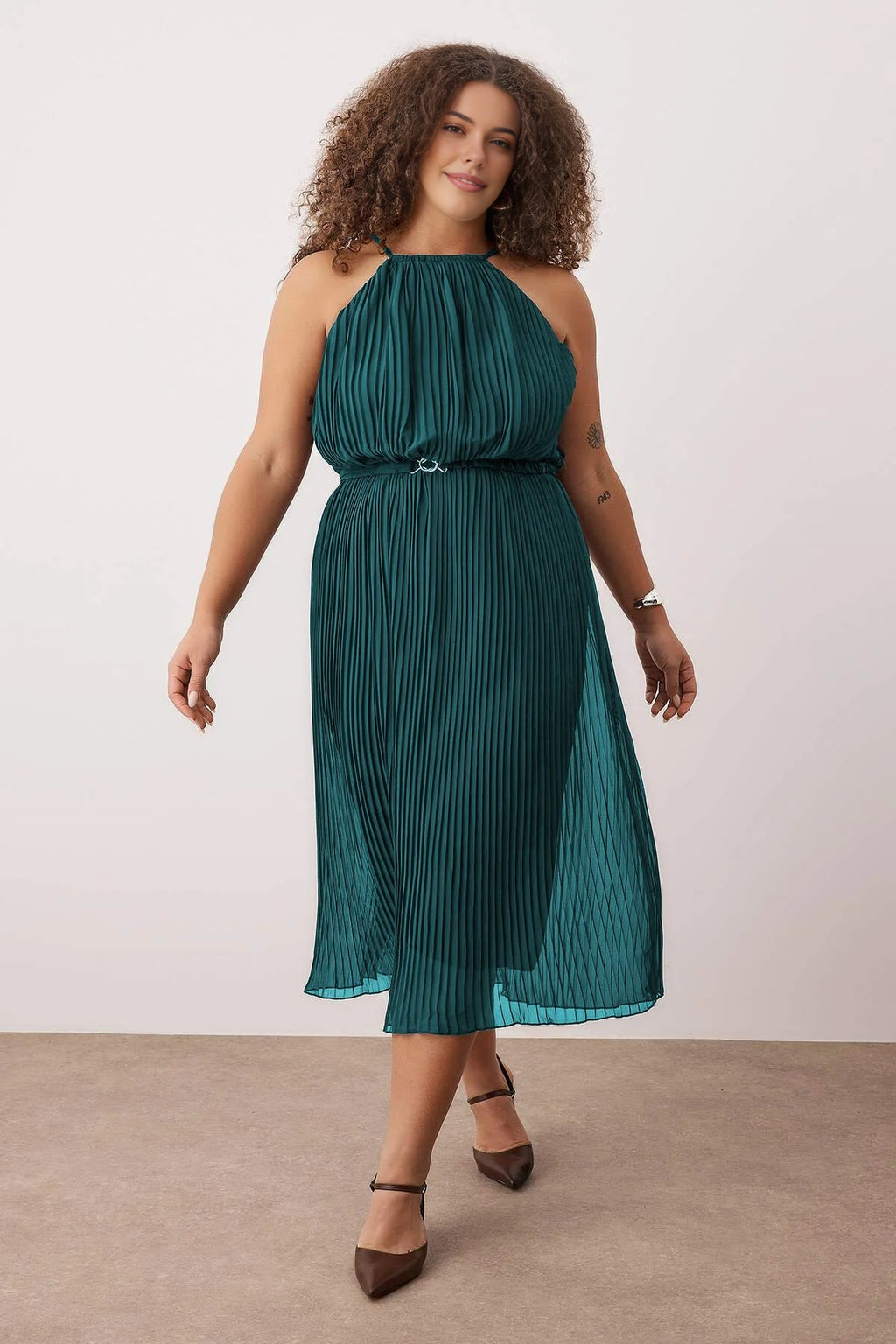 Bodycon Maxi Length Chiffon Woven Plus Size Dress