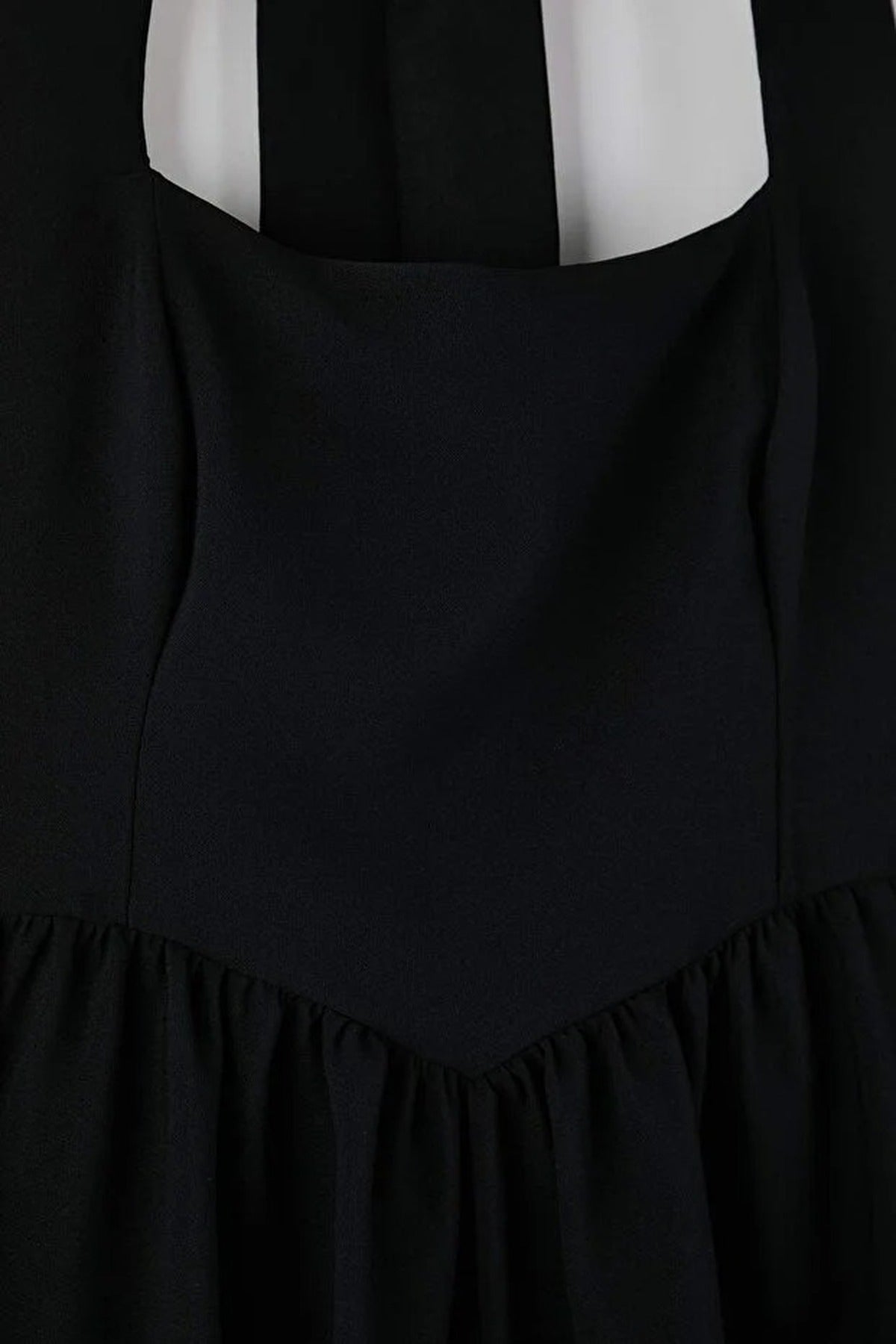 Square Neck Skater Midi Finike Woven Plus Size Dress