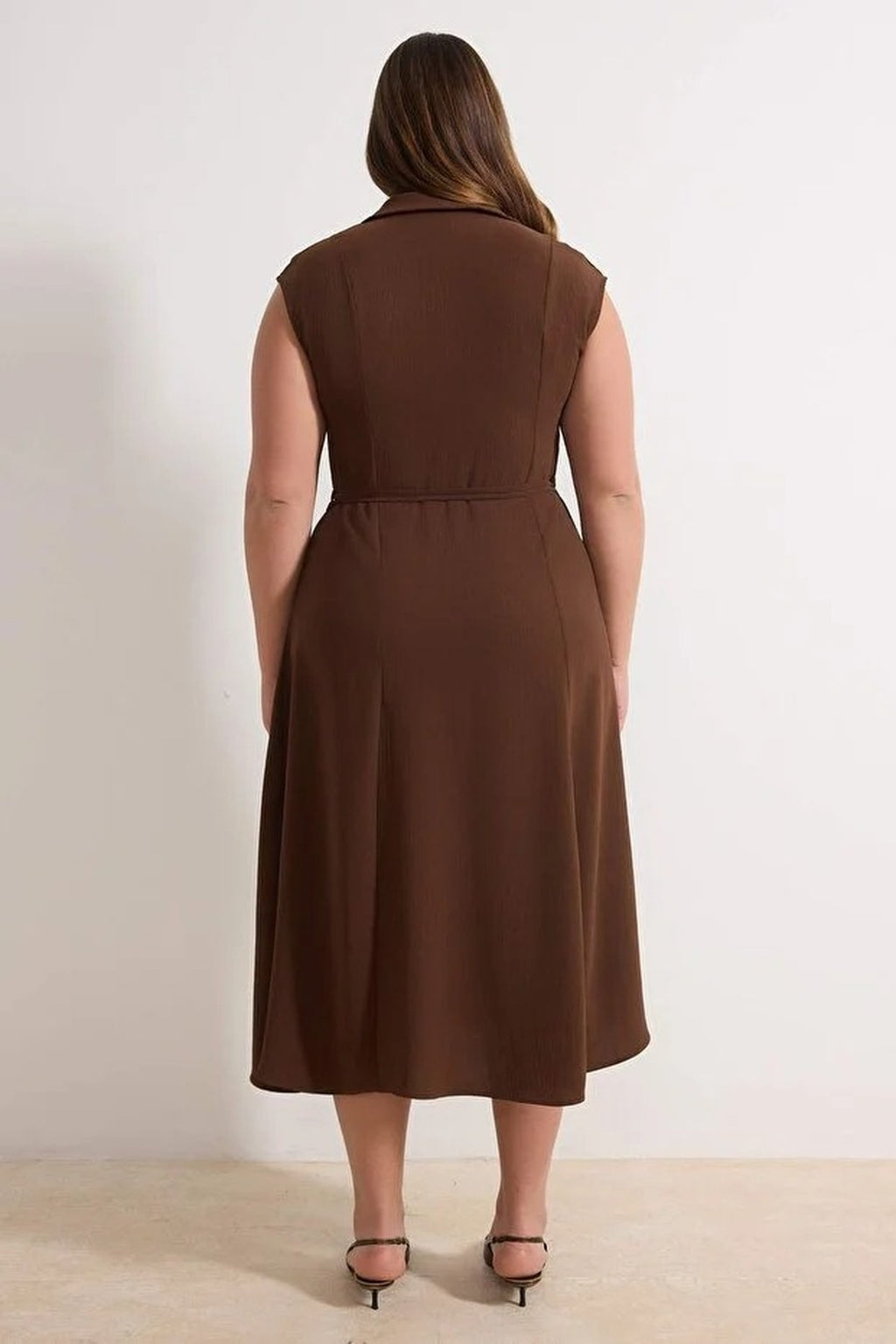 Midi Woven Plus Size Dress