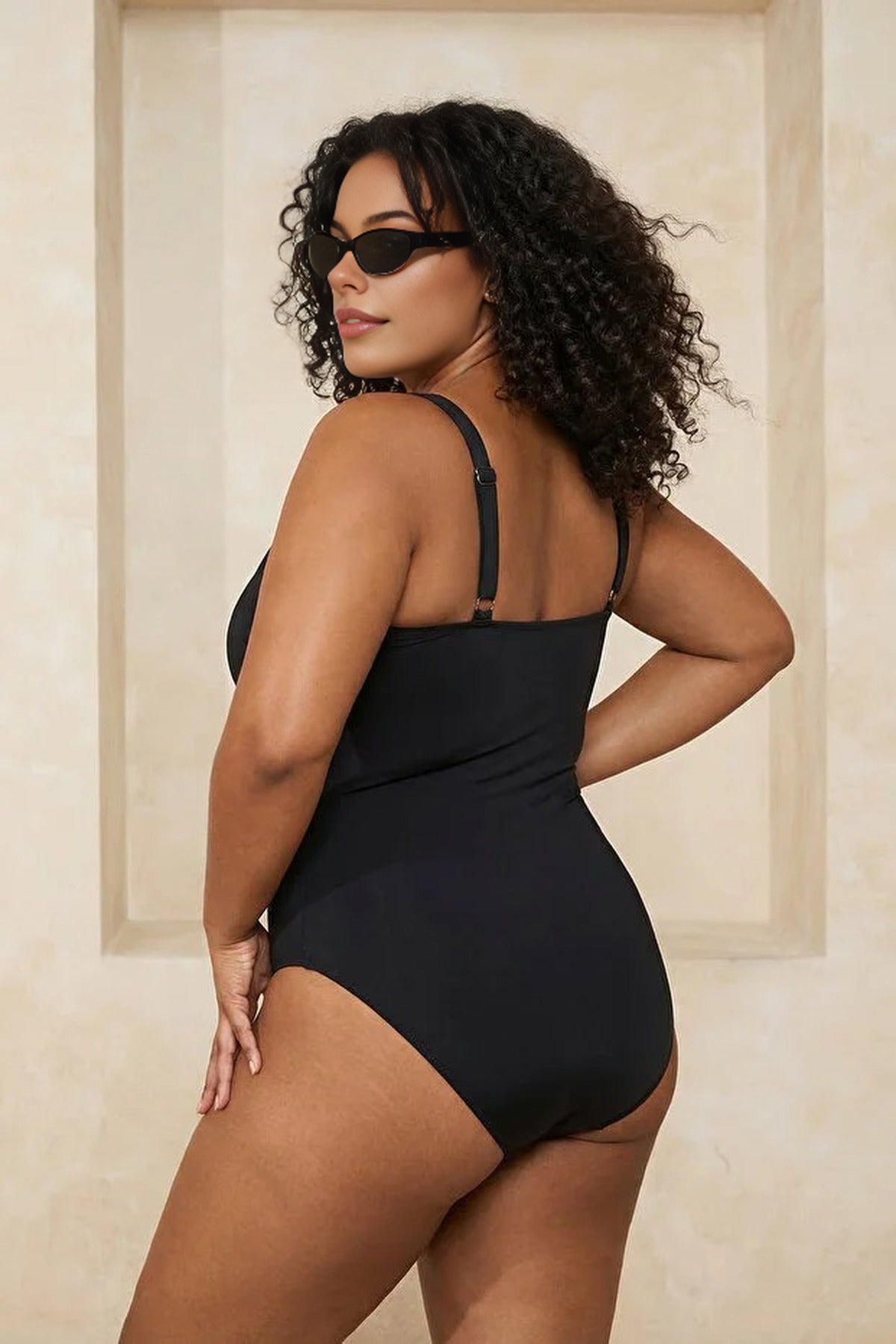 Slimming and Shaping Swimsuit with Wrap Detail