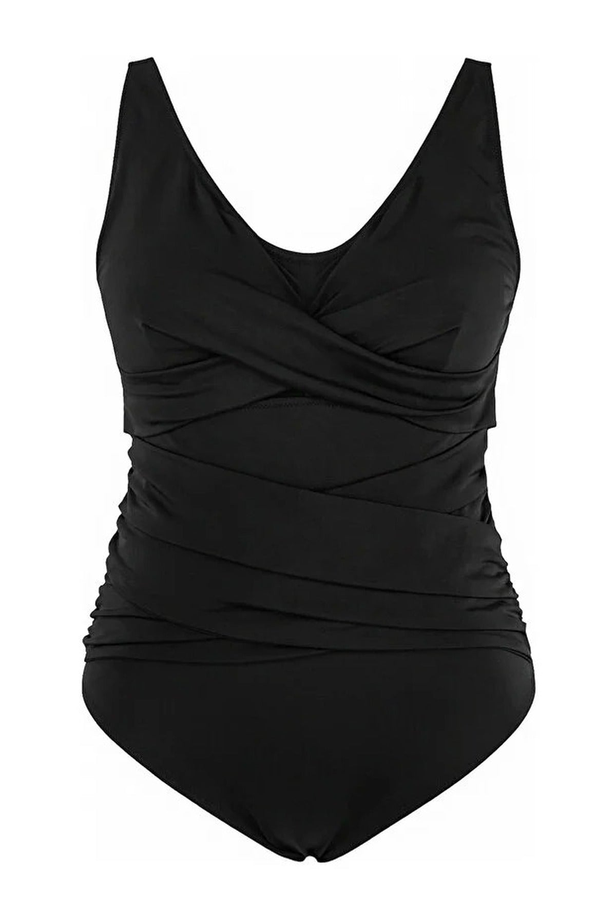 Slimming and Shaping Swimsuit with Wrap Detail