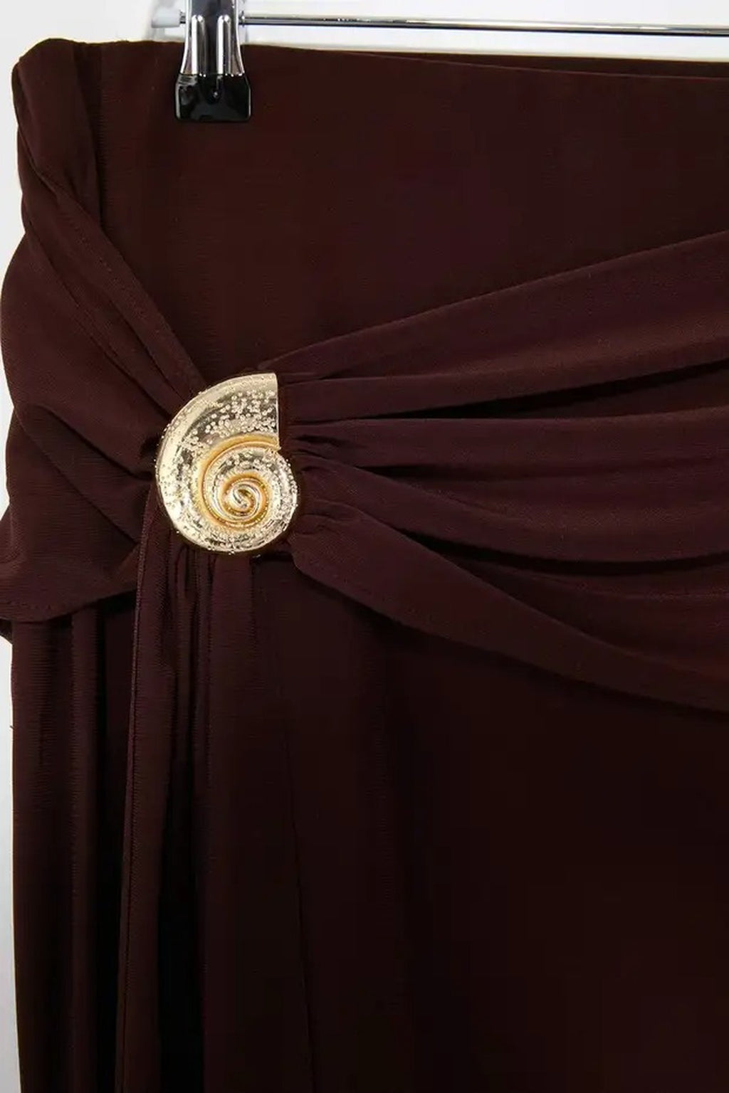 Knitted Maxi Skirt with Accessory Details