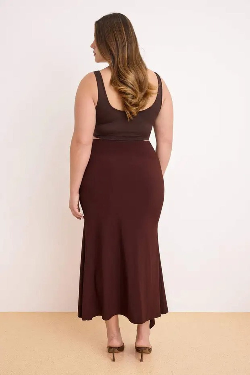 Knitted Maxi Skirt with Accessory Details
