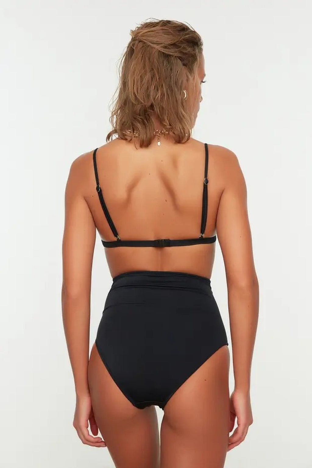 Slimming Effect Hipster Super High Waist Bikini Bottom