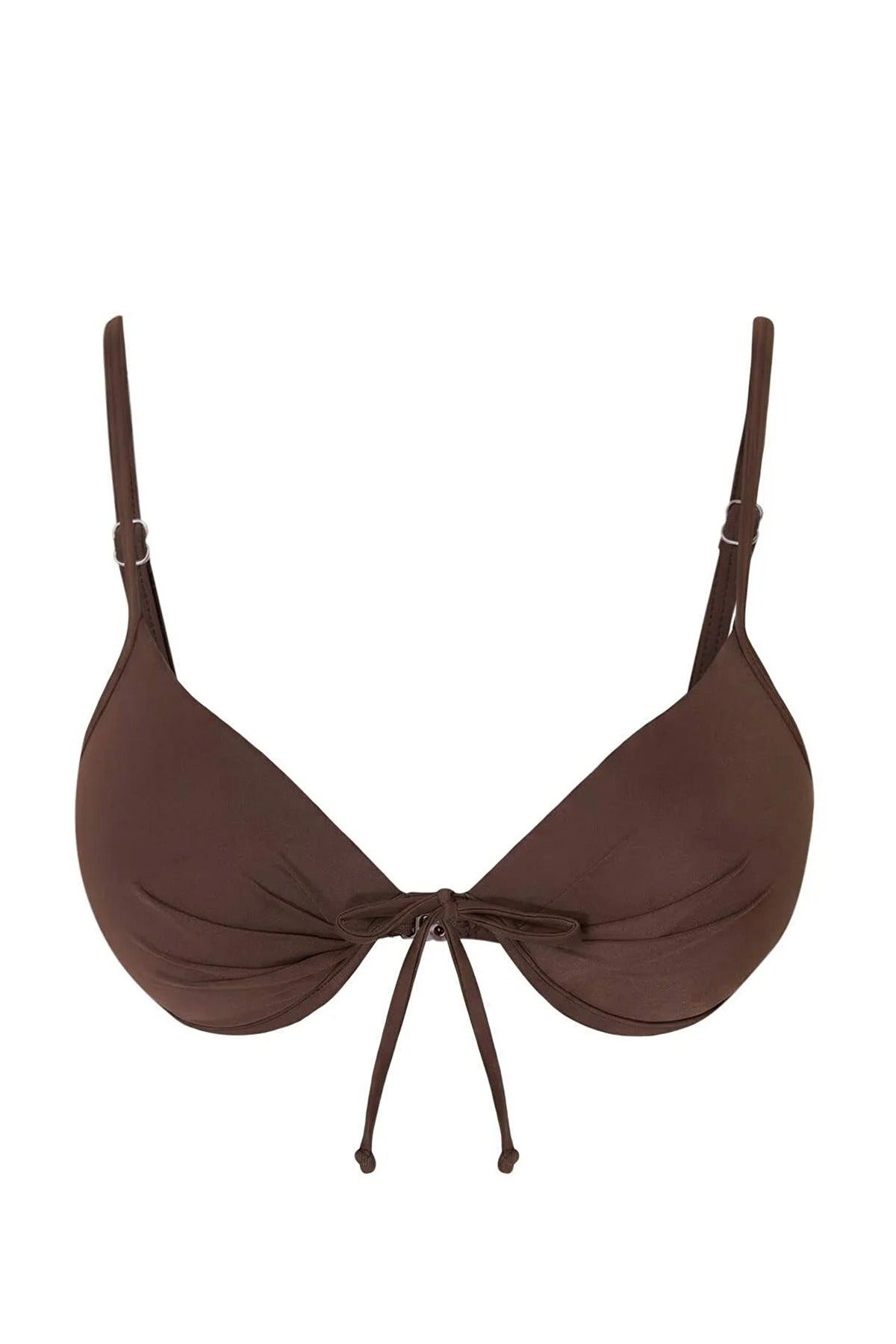 Balconette Bow Detail Padded Basic Bikini Top