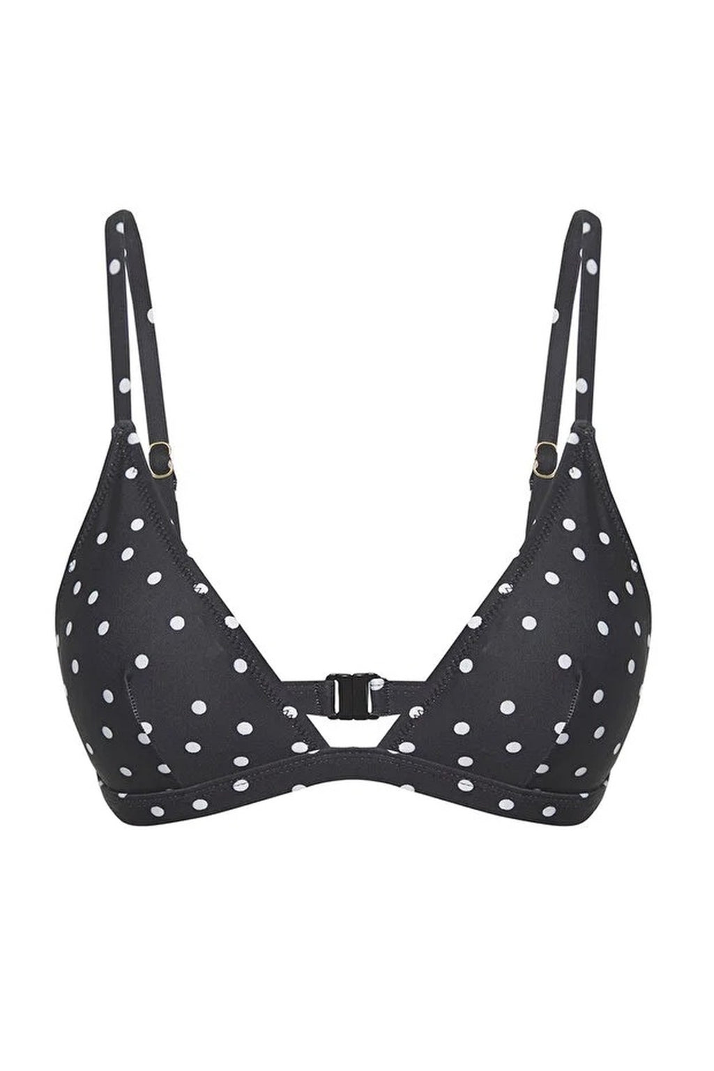 Polka Dot Triangle Covered Bikini Top