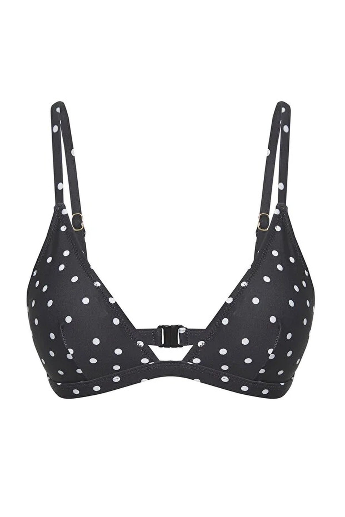 Polka Dot Triangle Covered Bikini Top