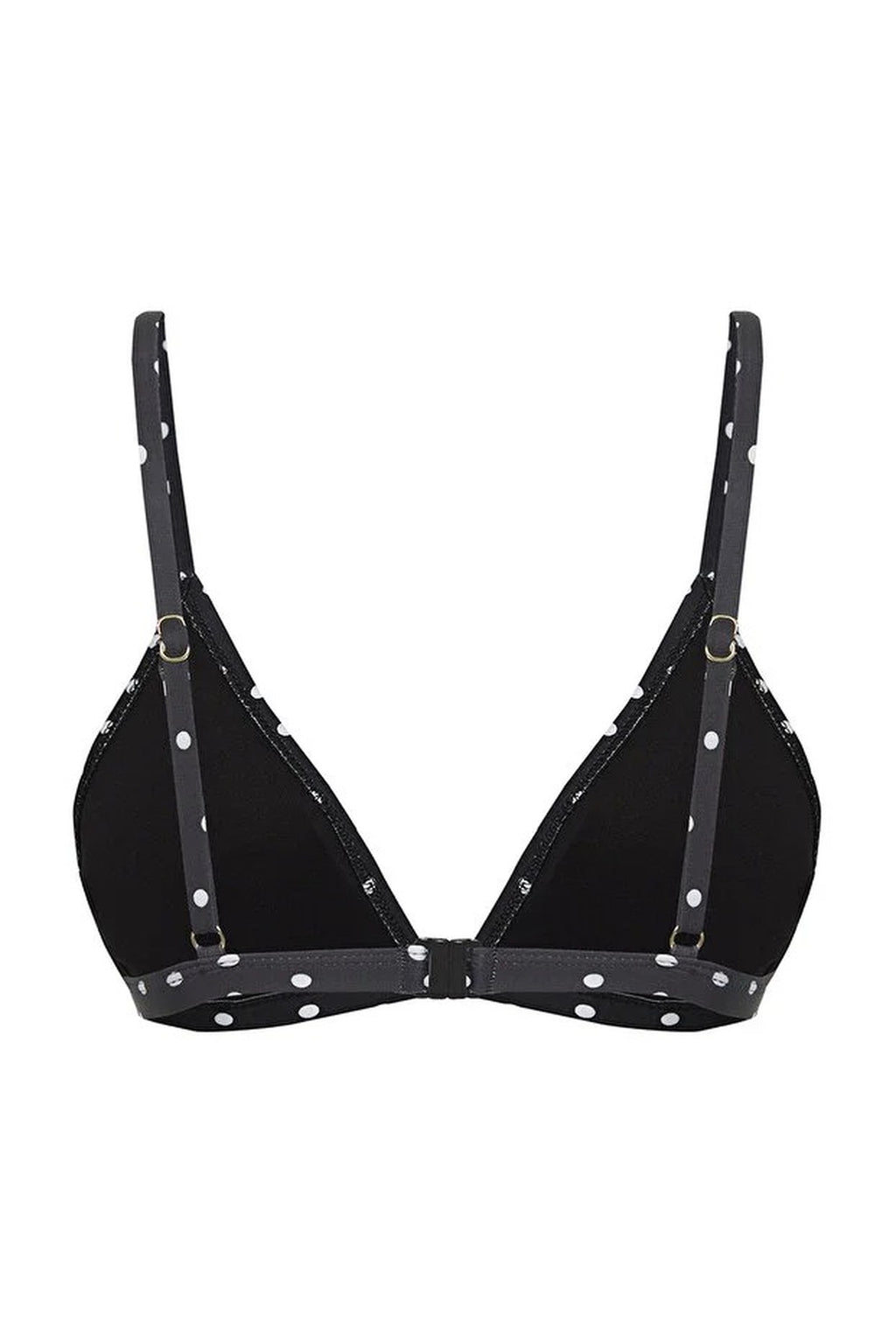 Polka Dot Triangle Covered Bikini Top