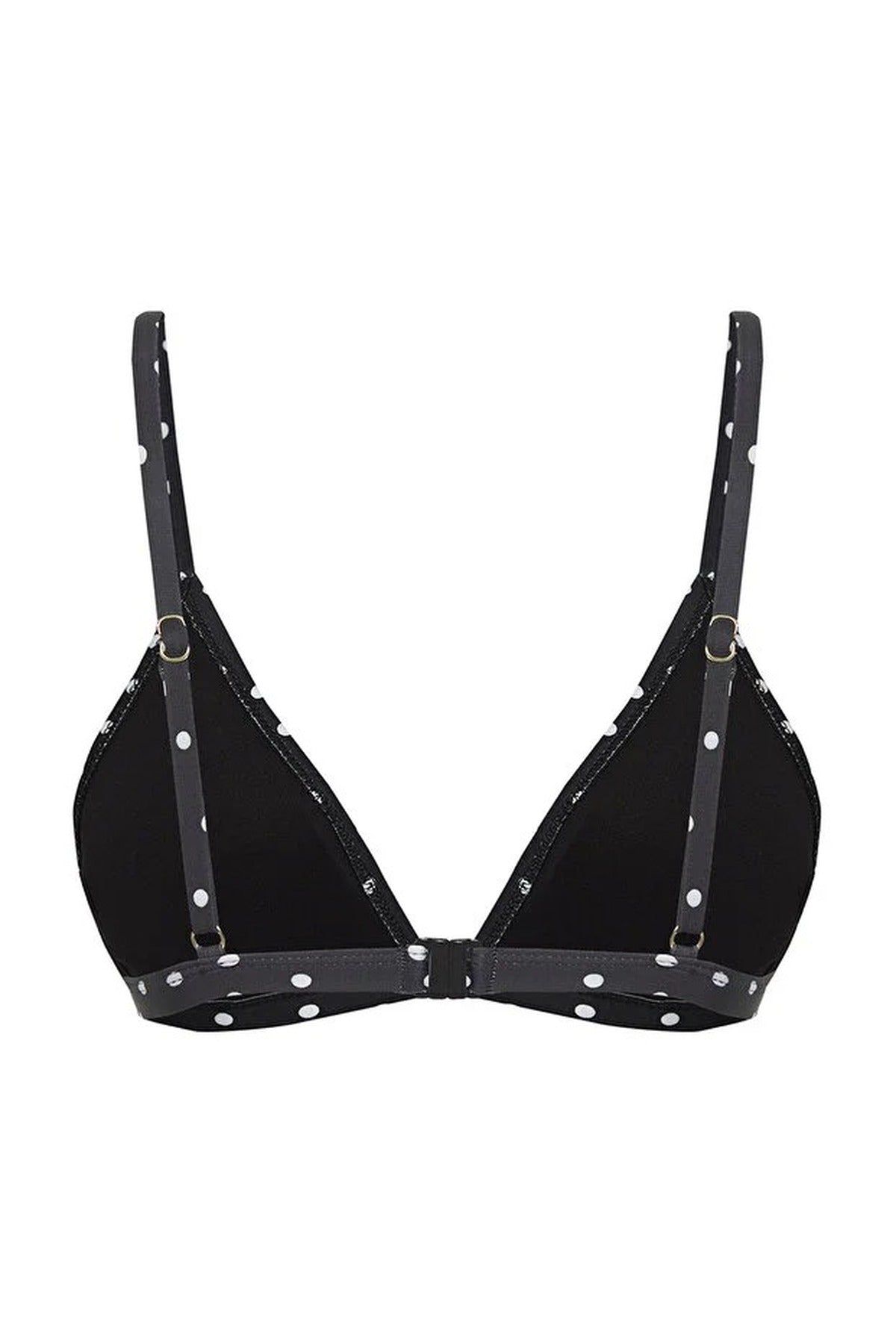 Polka Dot Triangle Covered Bikini Top