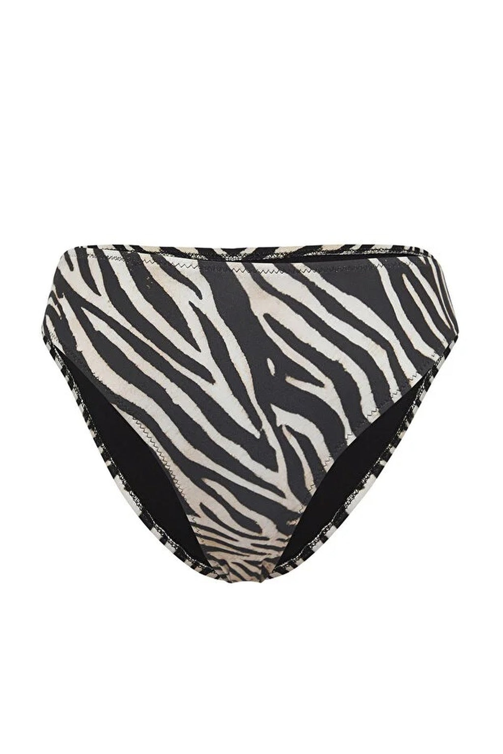 Zebra Pattern Regular Waist Bikini Bottom