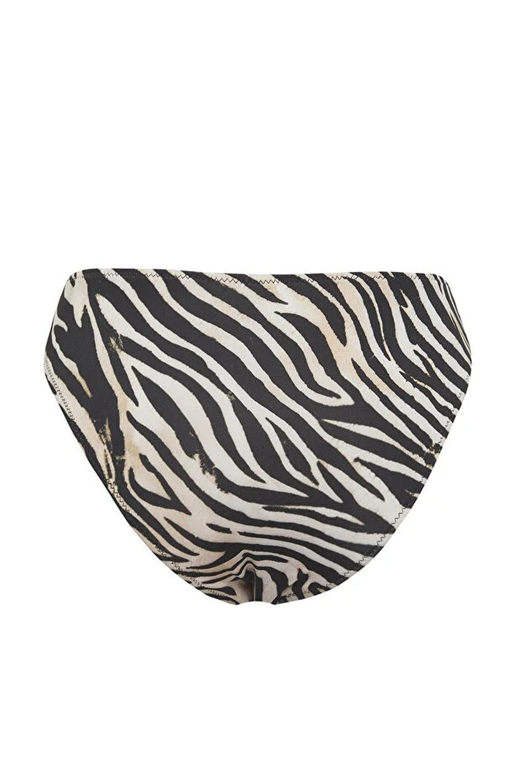 Zebra Pattern Regular Waist Bikini Bottom