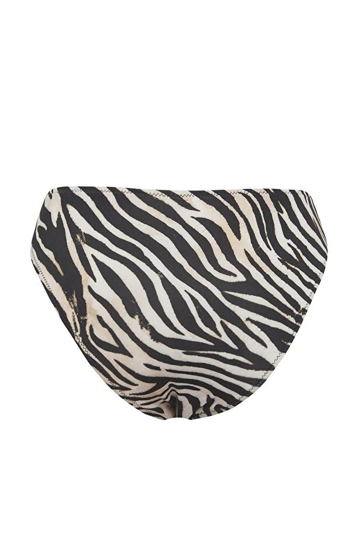 Zebra Pattern Regular Waist Bikini Bottom
