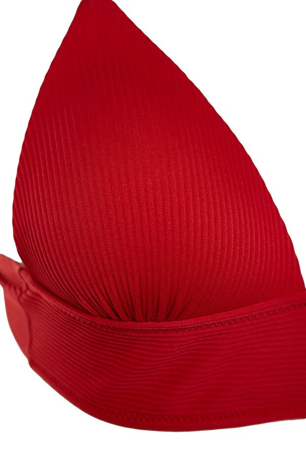 Textured Triangle Push-Up Bikini Top