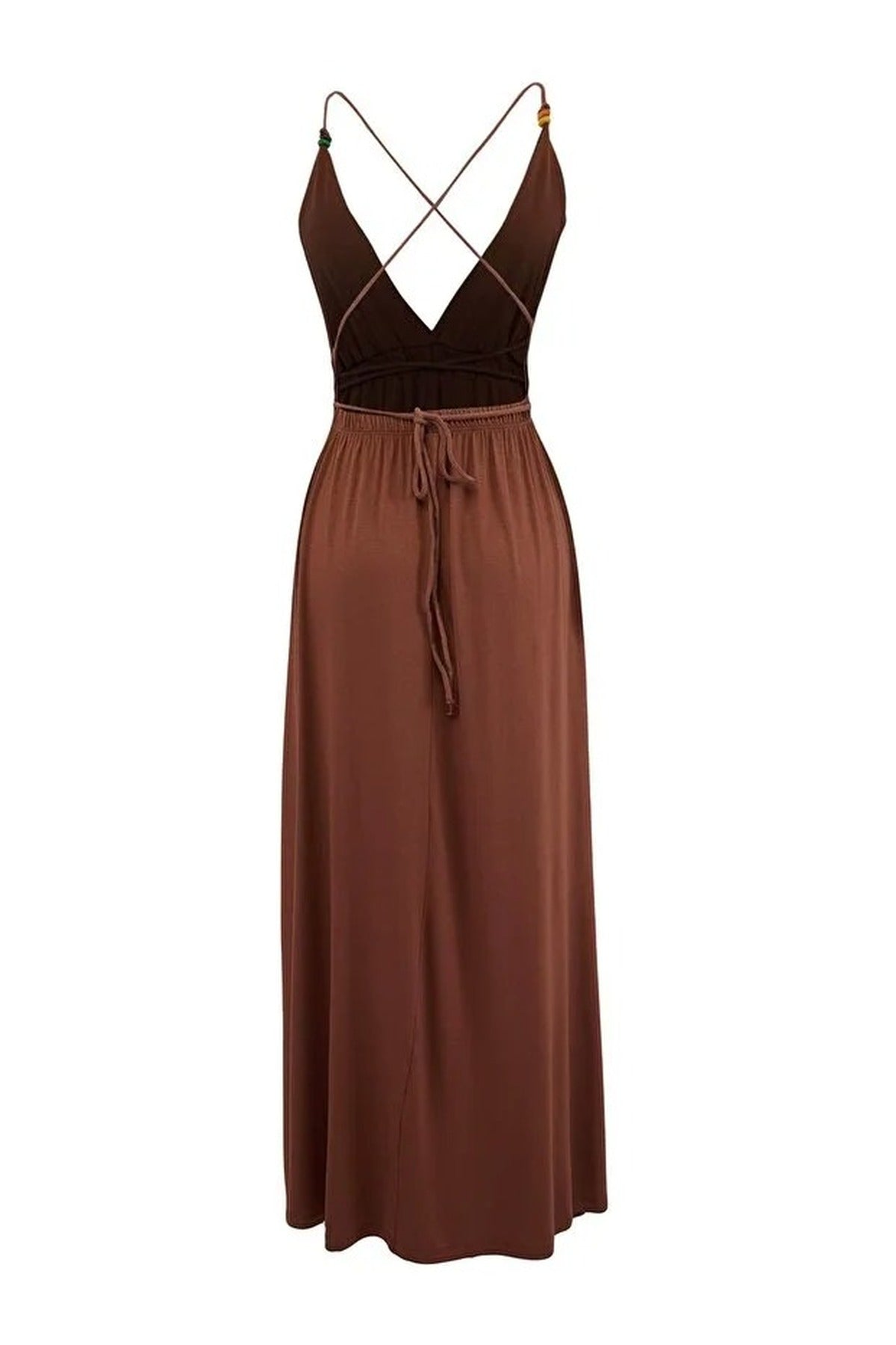 Knitted Maxi Beach Dress with Slit