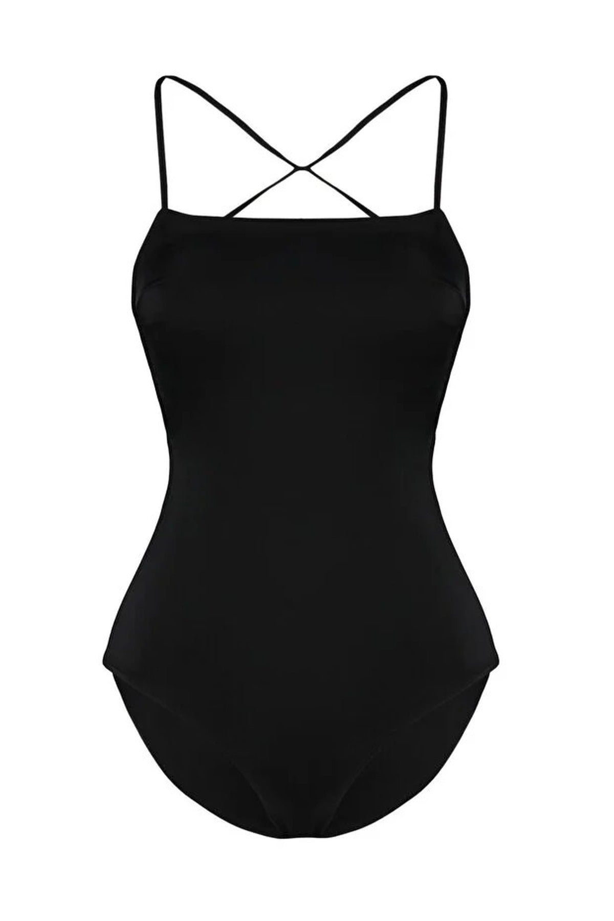 Backless Square Neck Covered Hipster Swimsuit