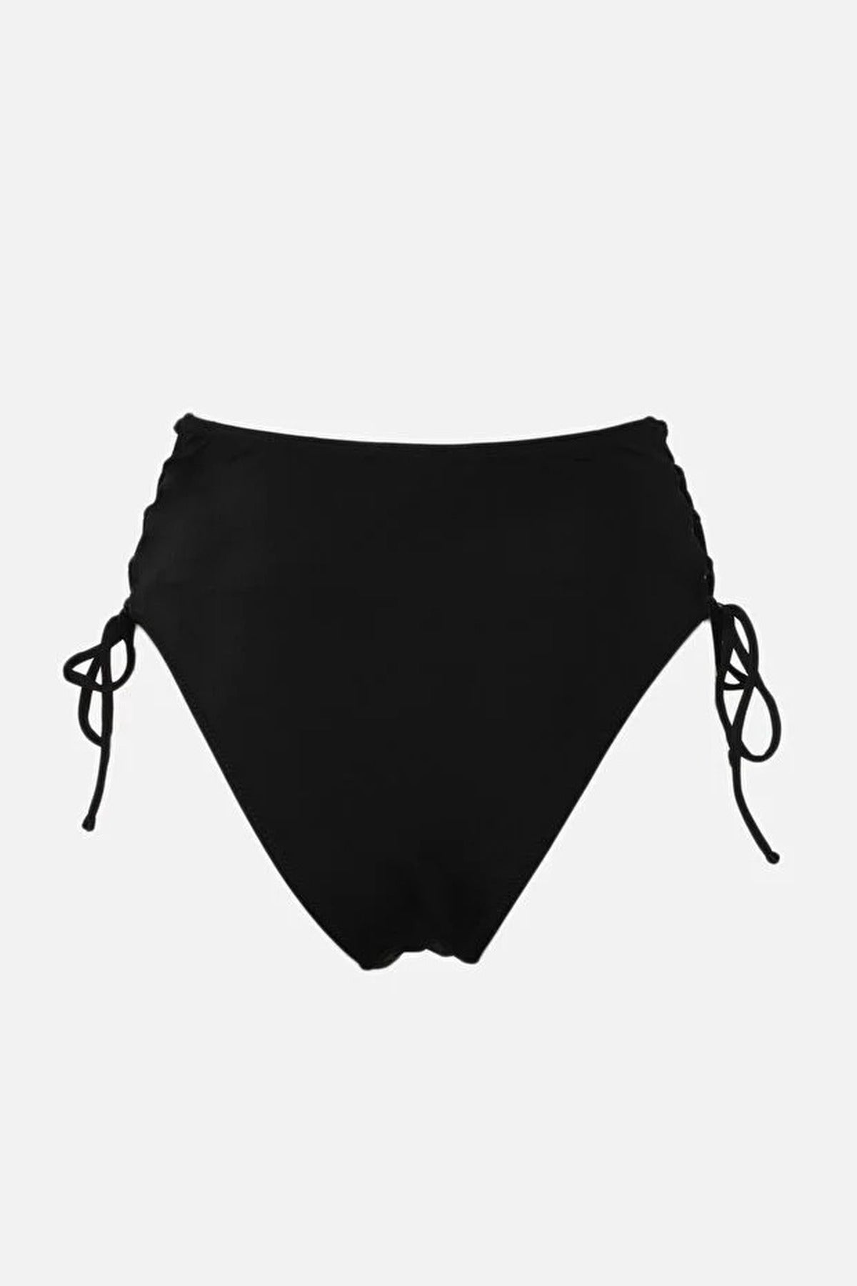 Trimmed Regular High Waist Bikini Bottom