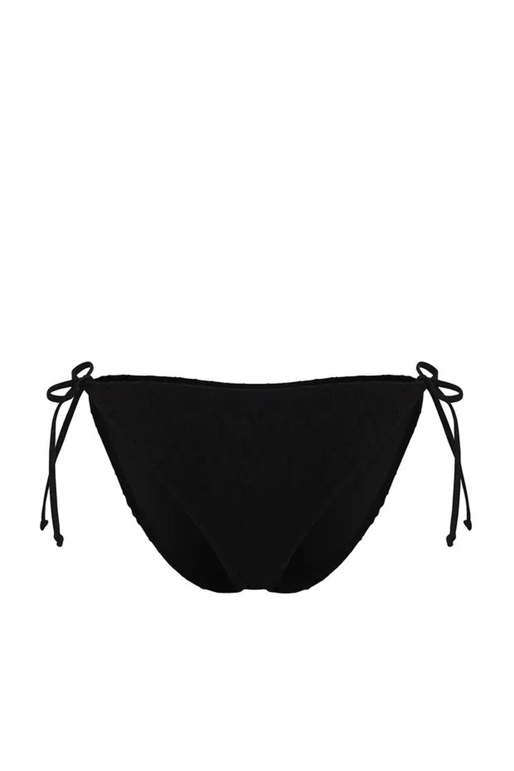 Tie-Up Textured Regular Bikini Bottom