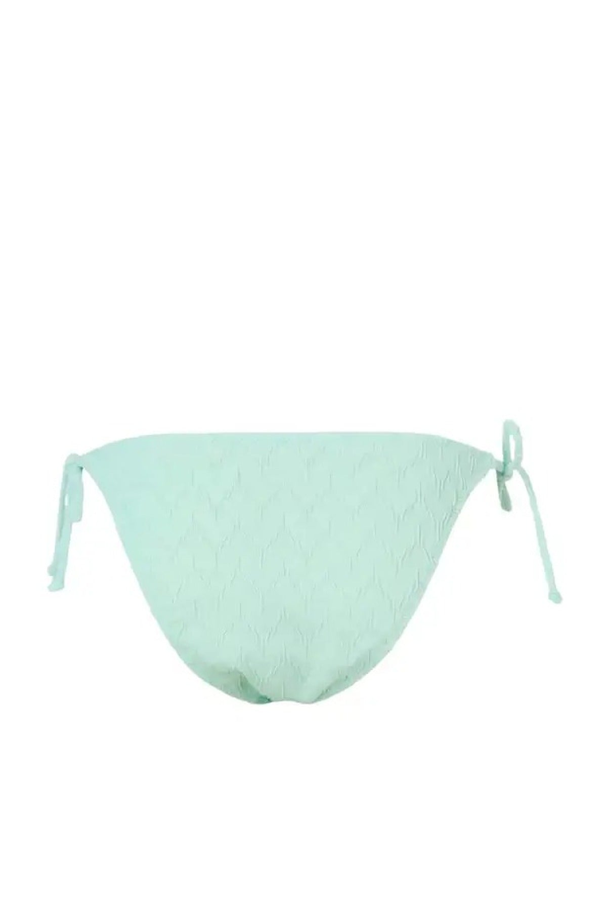 Tie-Up Textured Regular Bikini Bottom