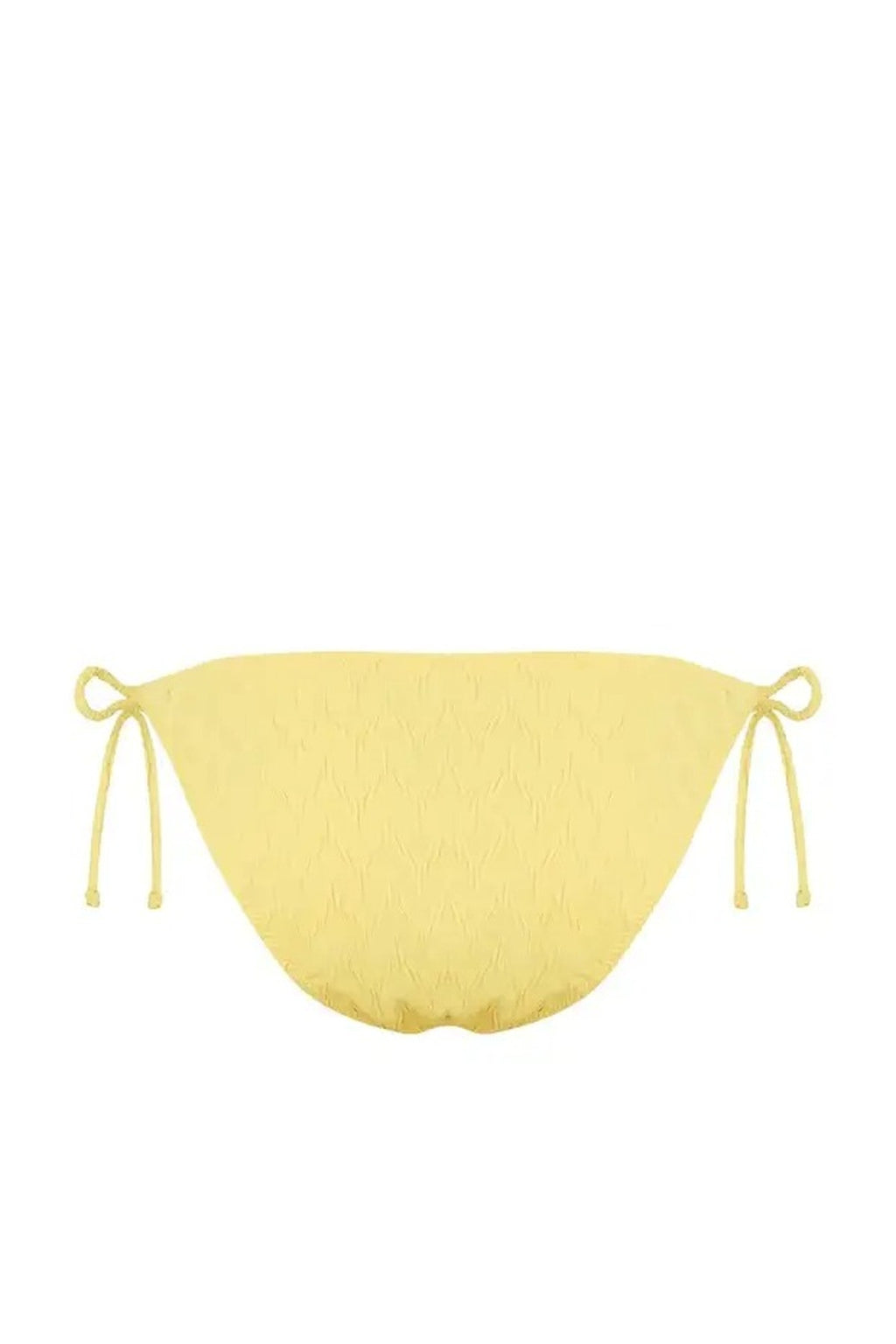 Tie-Up Textured Regular Bikini Bottom
