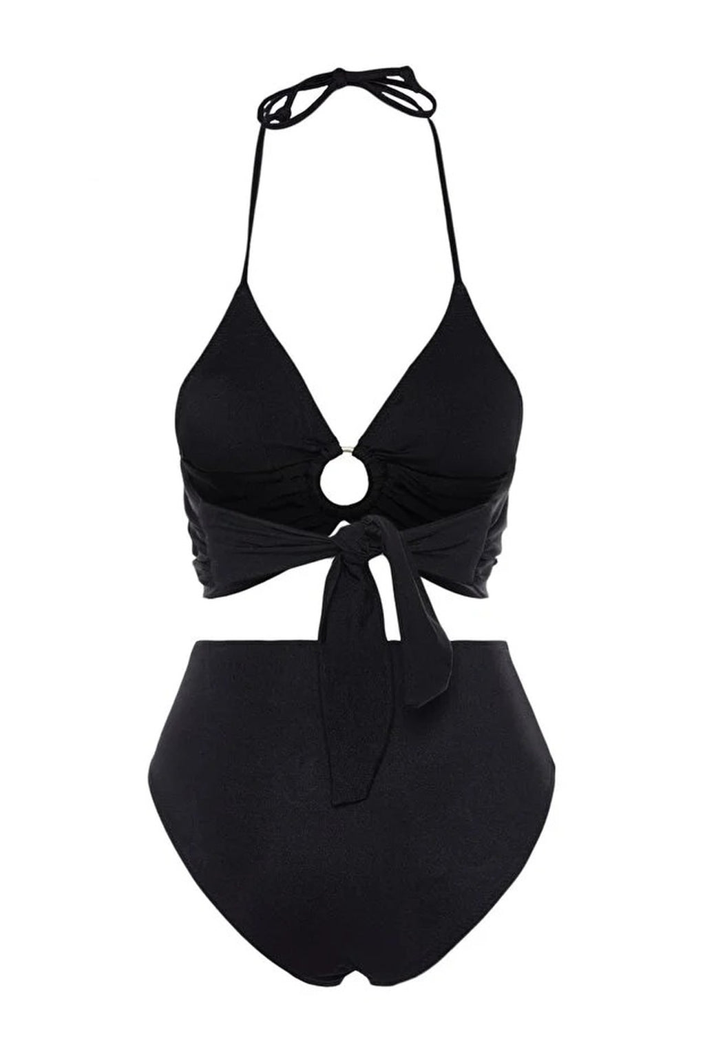 Bralette Padded Regular High Waist Bikini Set with Accessories