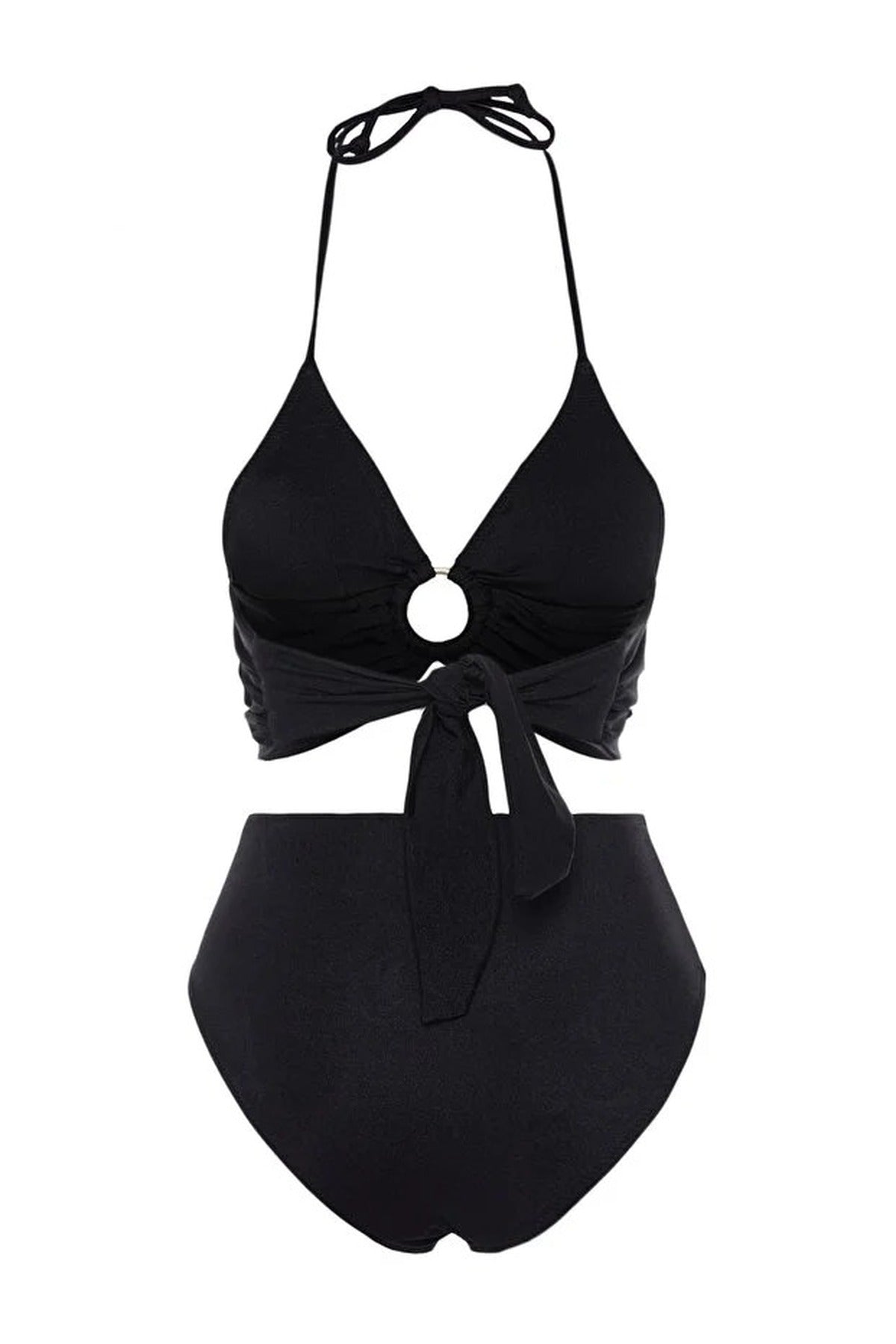 Bralette Padded Regular High Waist Bikini Set with Accessories
