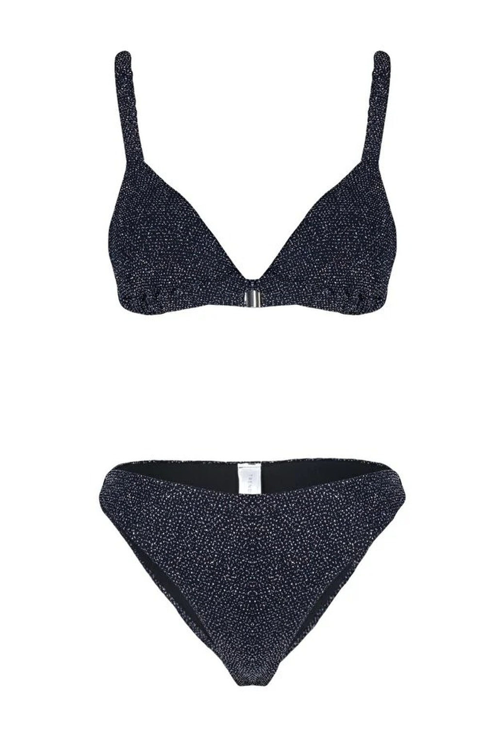 Triangle Covered Regular Waist Bikini Set