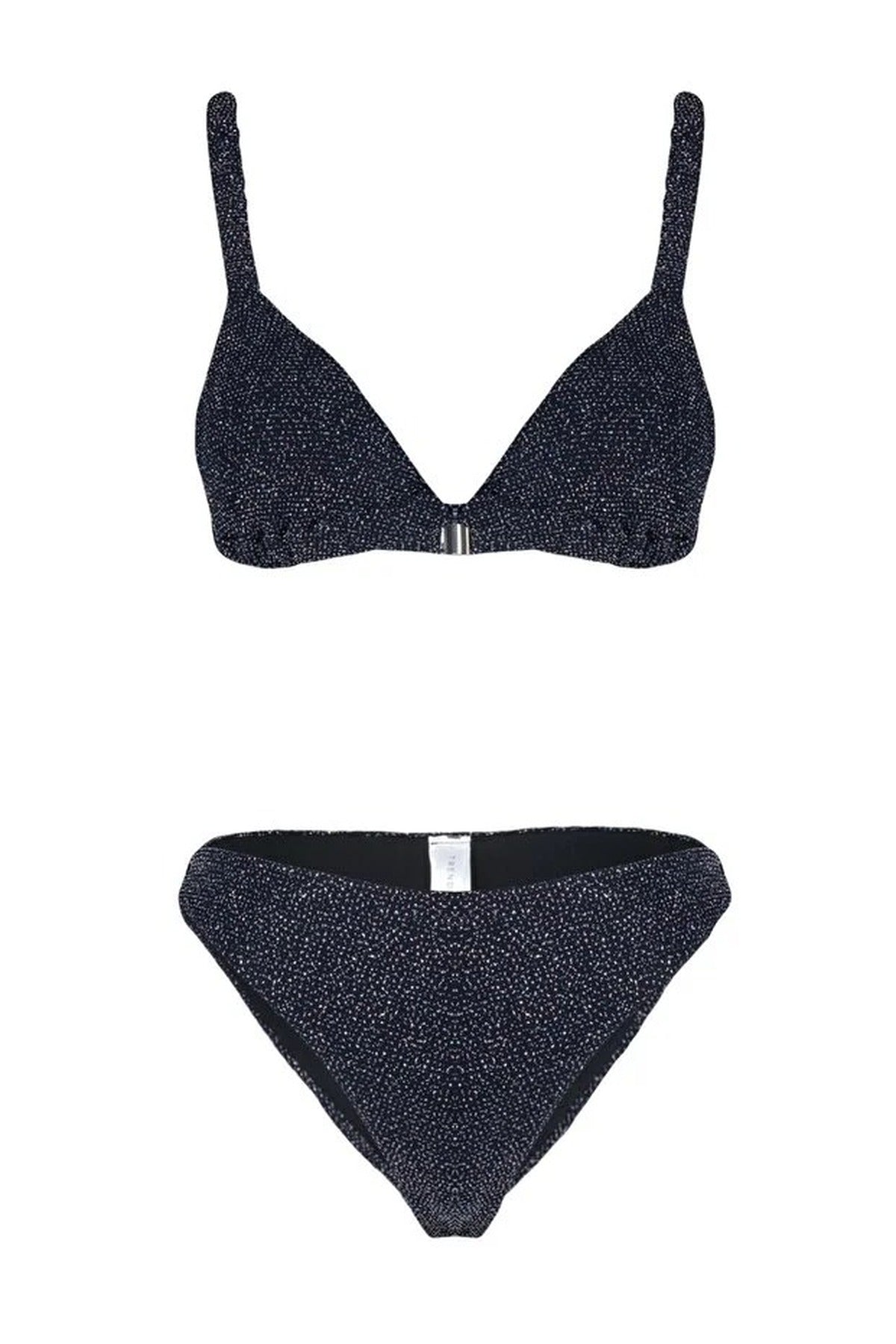 Triangle Covered Regular Waist Bikini Set