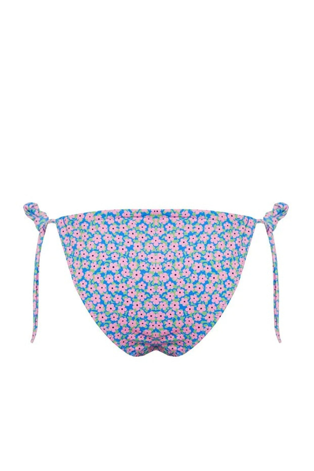 Floral Patterned Tunnel High Leg Brazilian Bikini Bottom