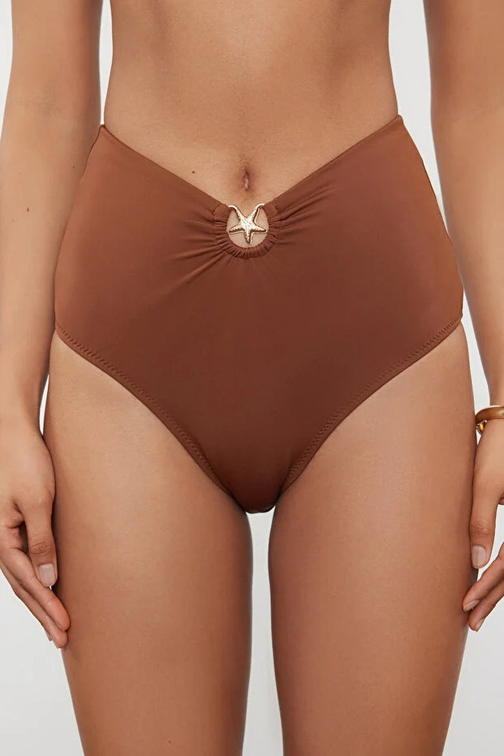 Regular High Waist Bikini Bottom with Accessories