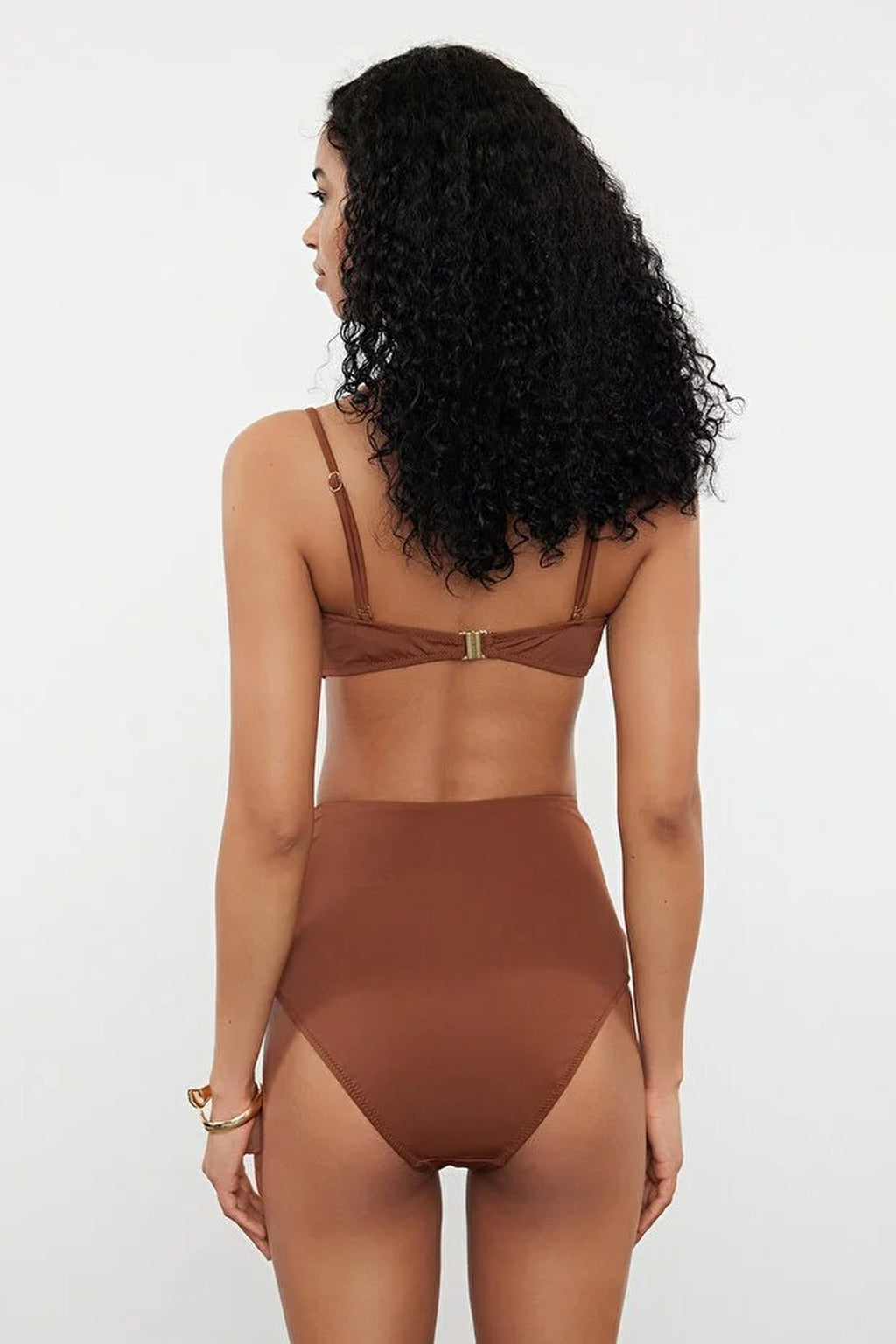 Regular High Waist Bikini Bottom with Accessories