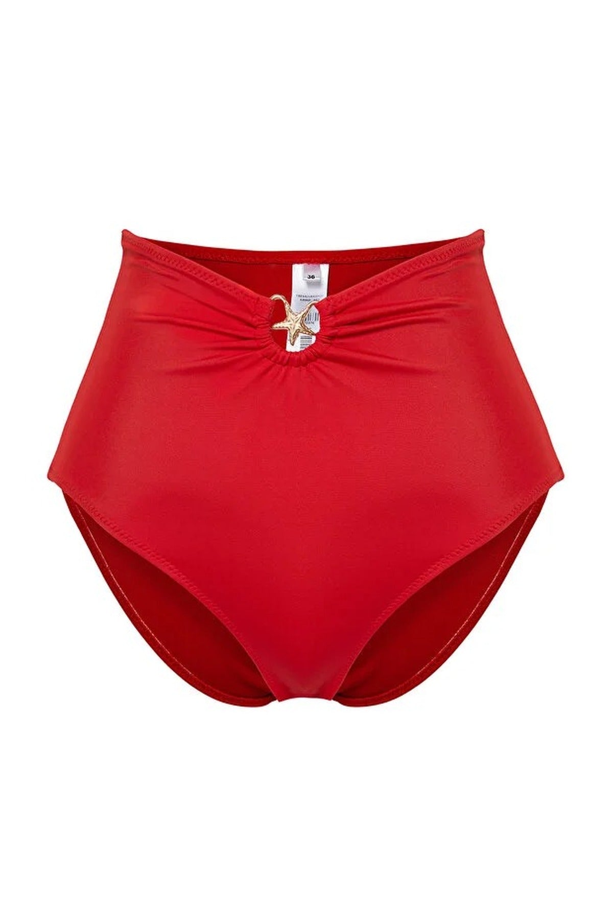 Regular High Waist Bikini Bottom with Accessories