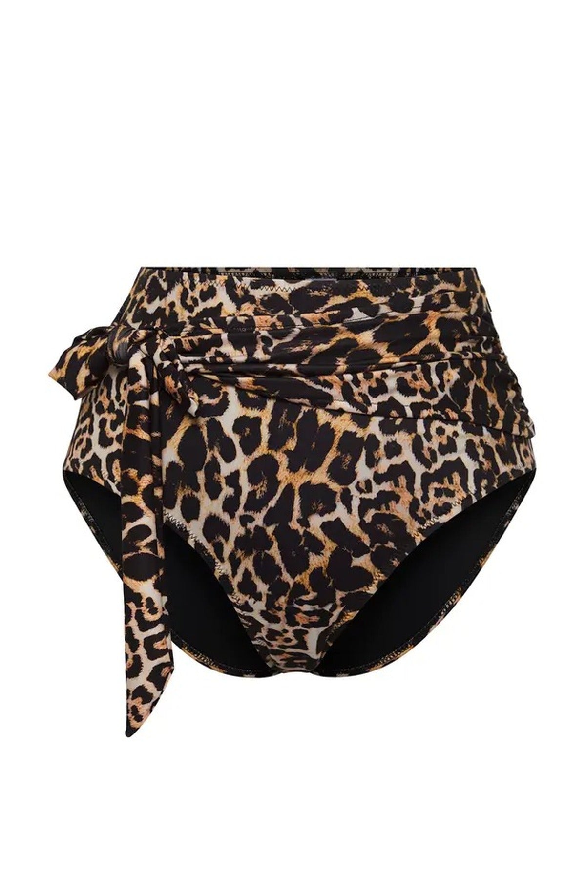 Tie-Up Hipster High-Waisted Bikini Bottom