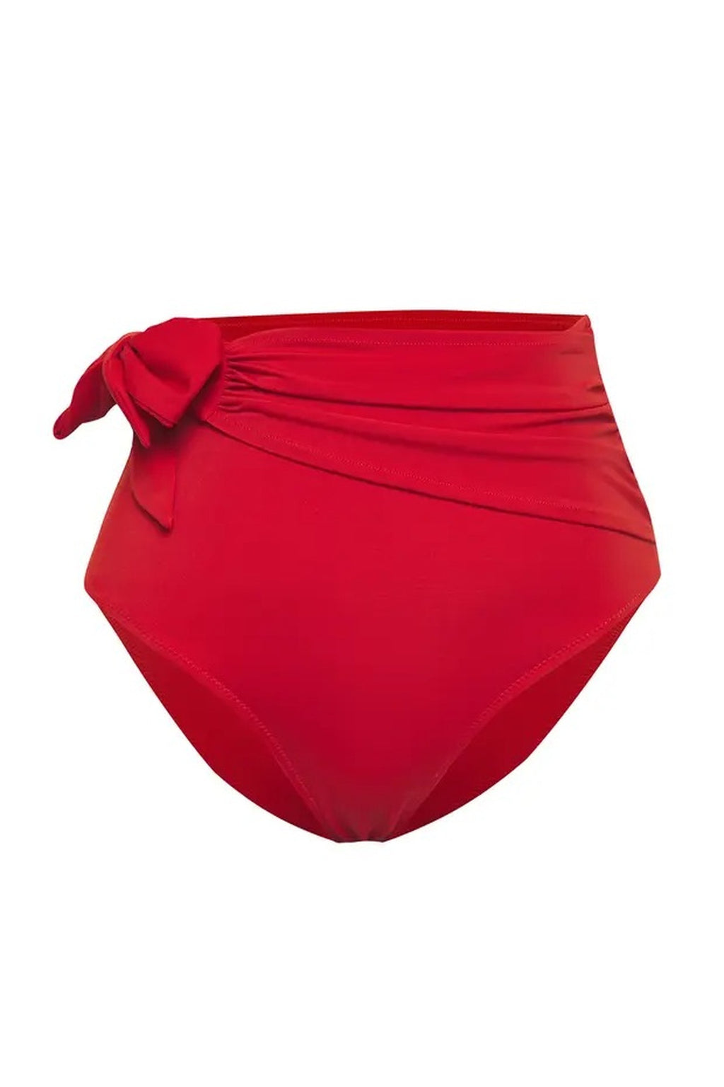 Tie-Up Hipster High-Waisted Bikini Bottom