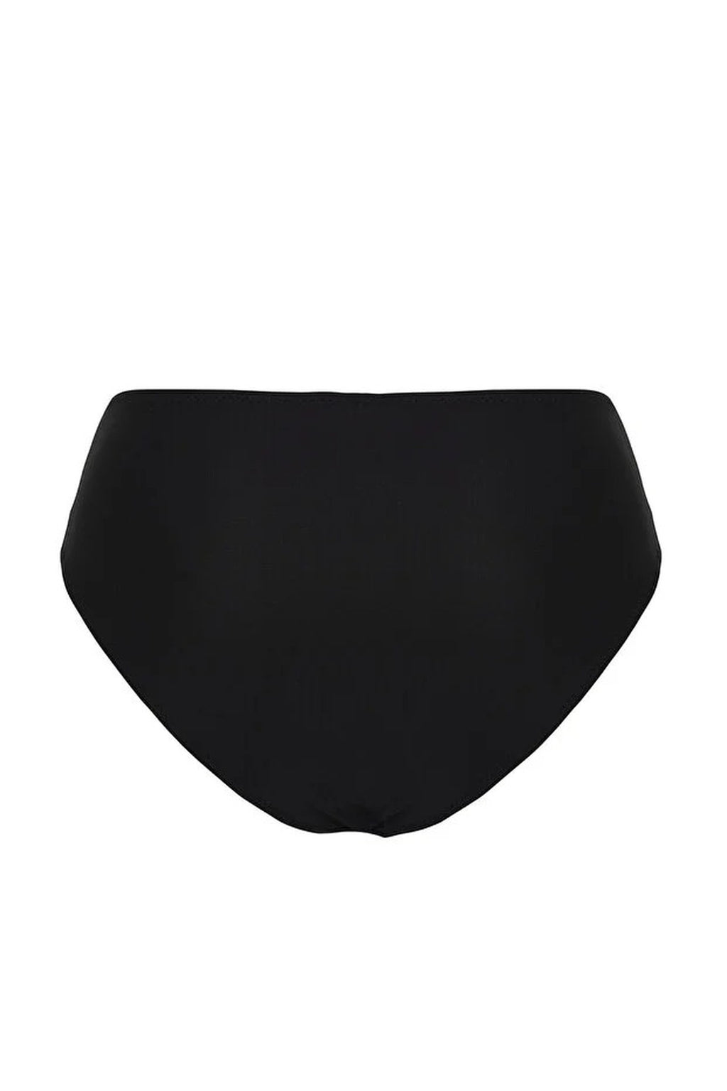 Draped Regular High-Waisted Bikini Bottom
