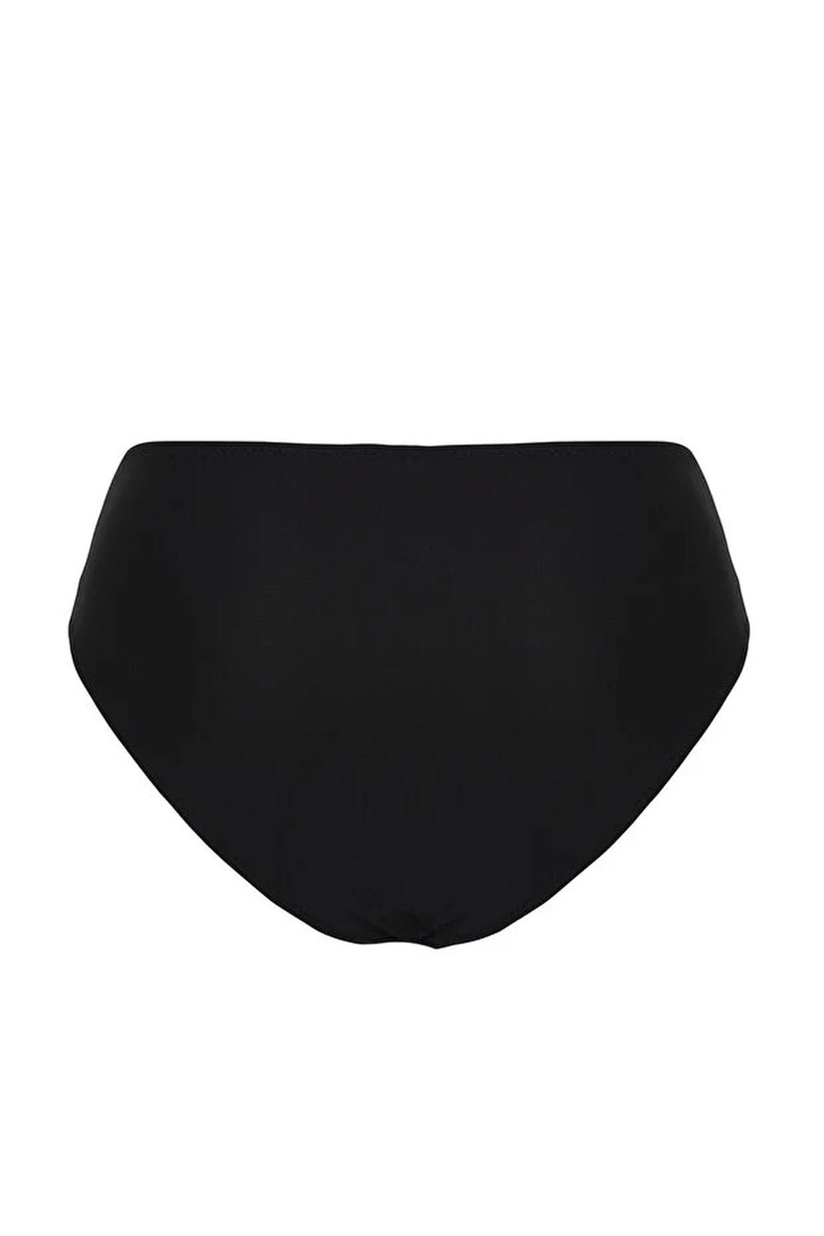 Draped Regular High-Waisted Bikini Bottom
