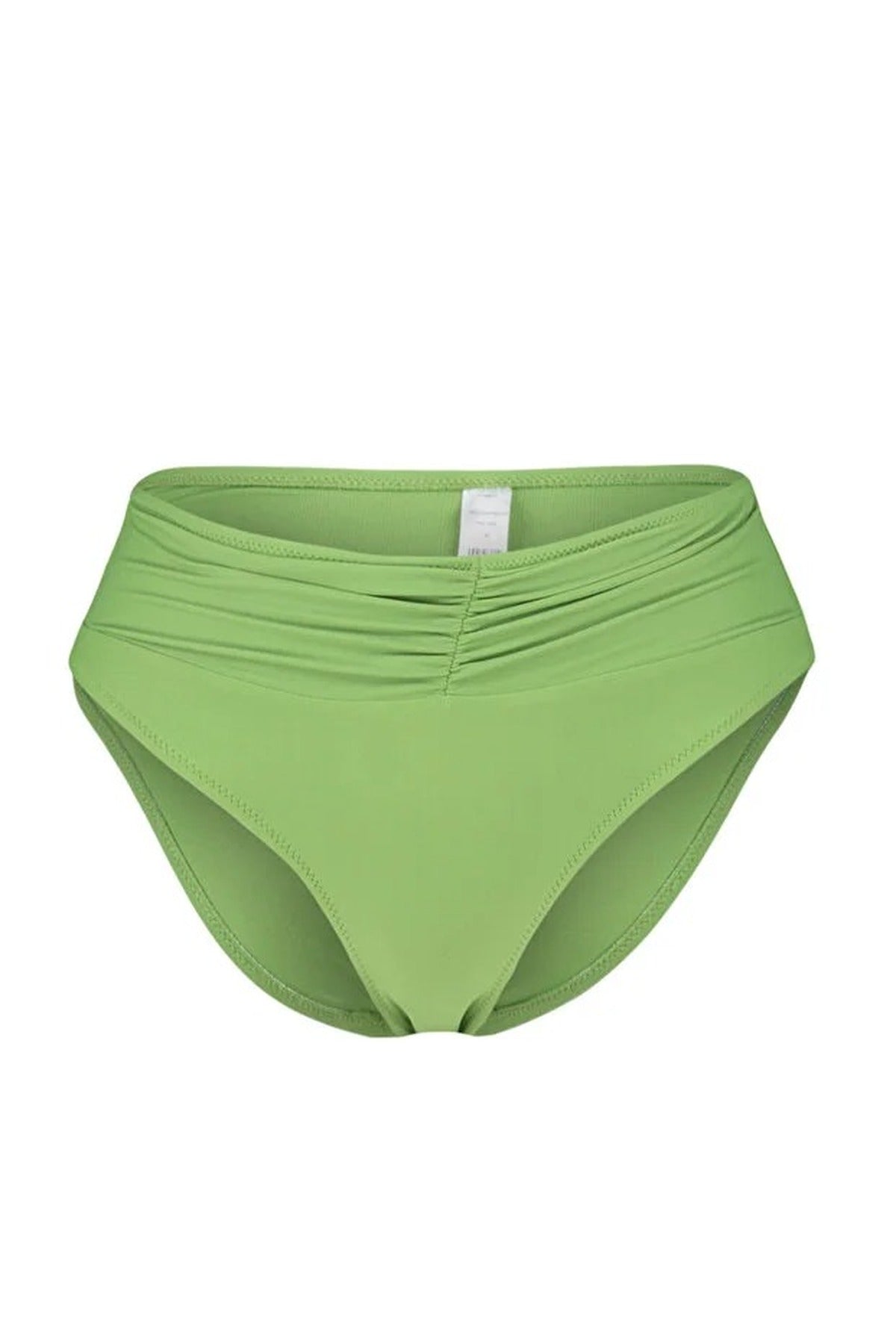 Draped Regular High-Waisted Bikini Bottom