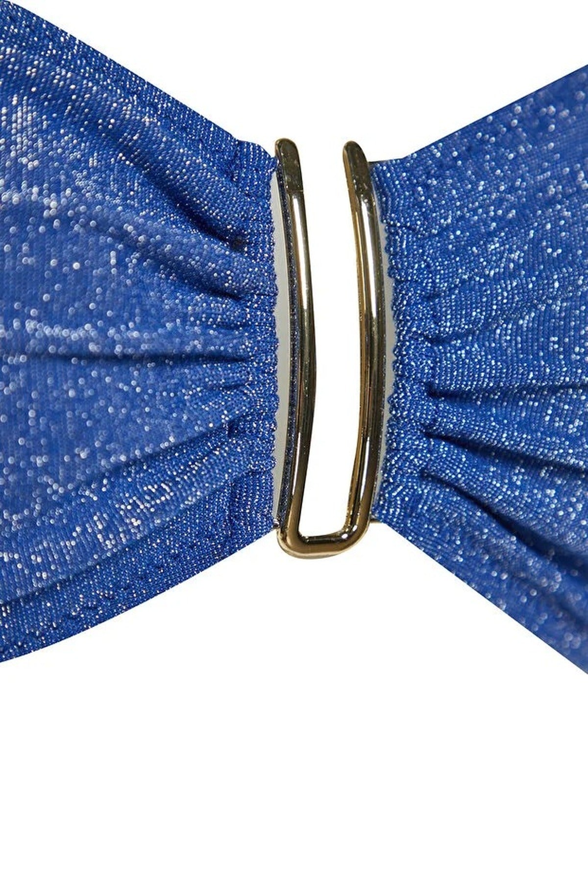 Strapless Padded Regular High-Waisted Bikini Set with Glitter Accessories