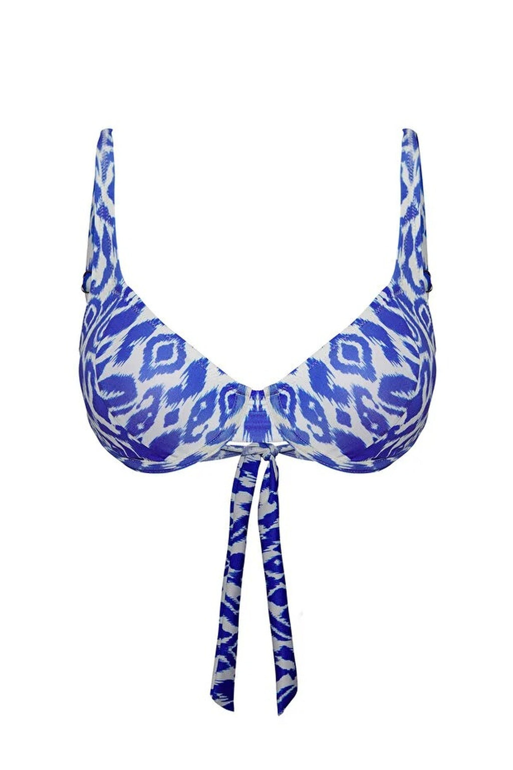 Ethnic Patterned Balconette Padded Bikini Top