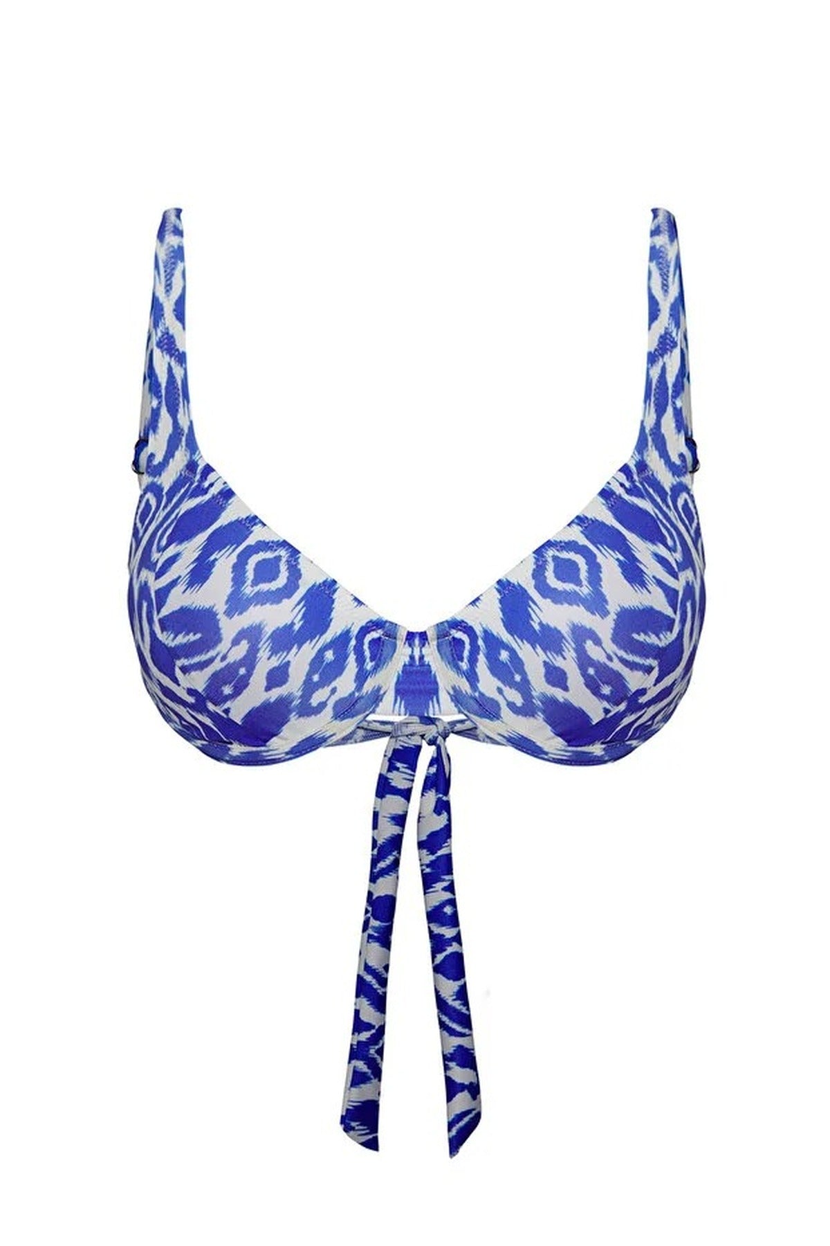 Ethnic Patterned Balconette Padded Bikini Top