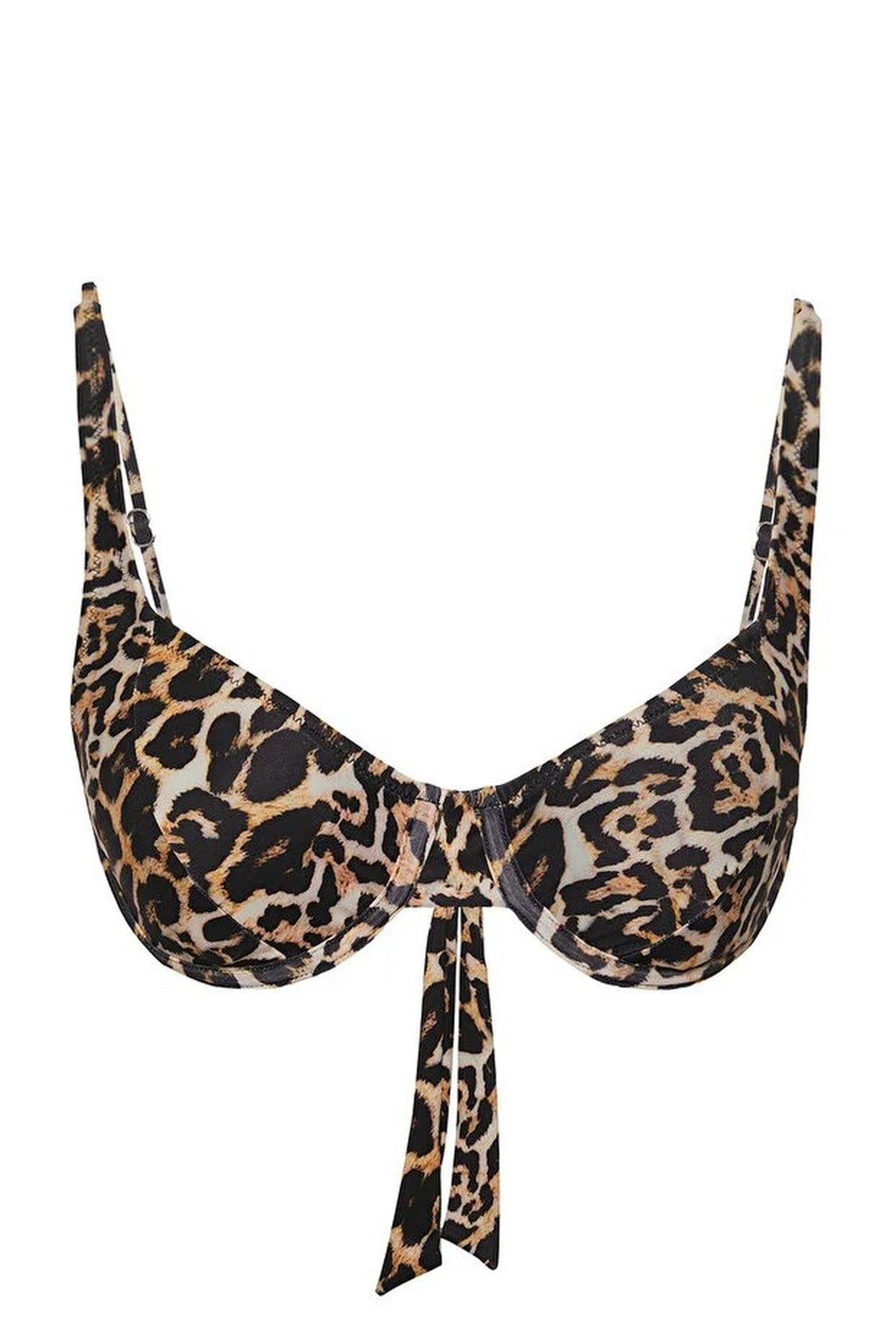 Ethnic Patterned Balconette Padded Bikini Top