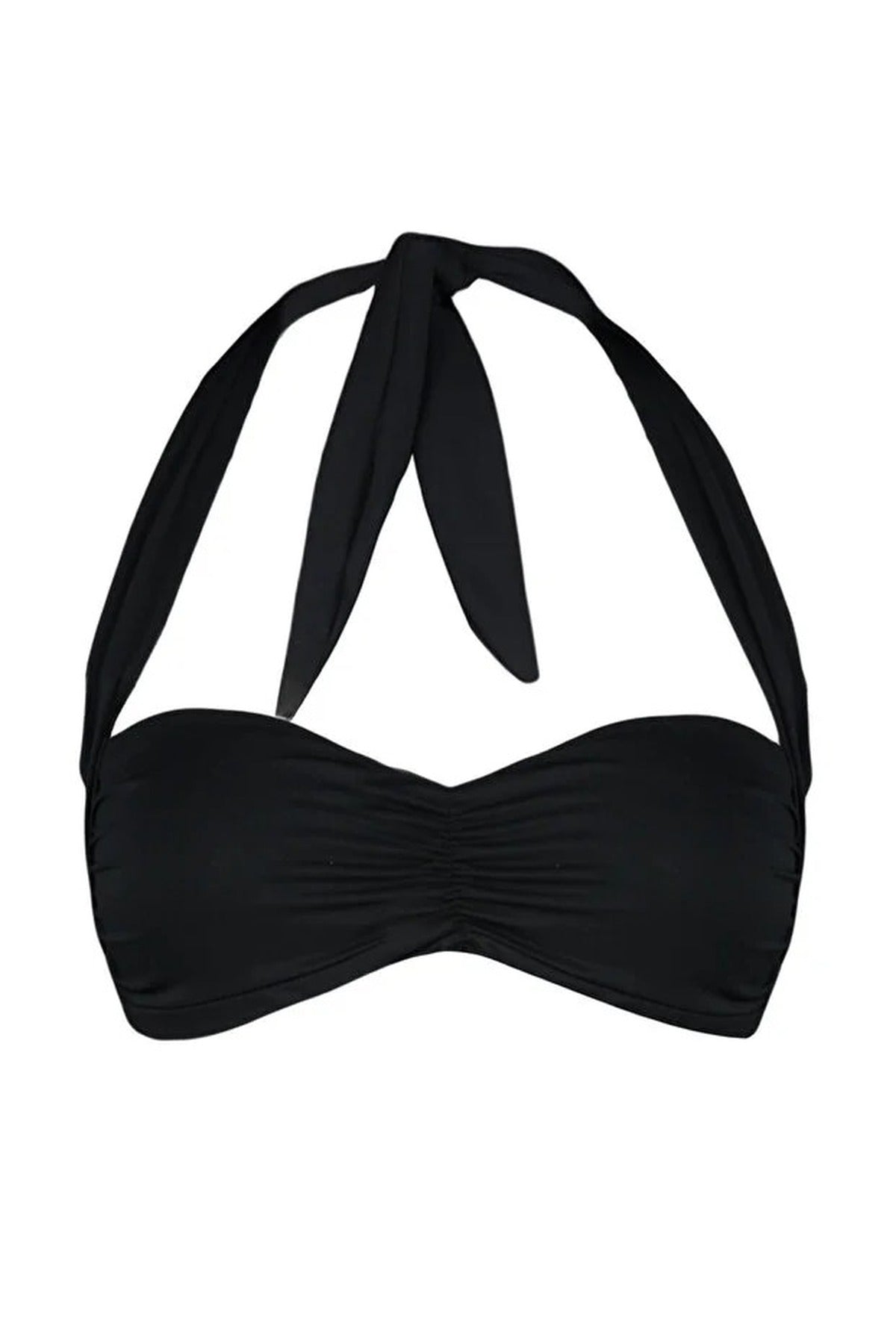 Ruched Bralette Covered Bikini Top