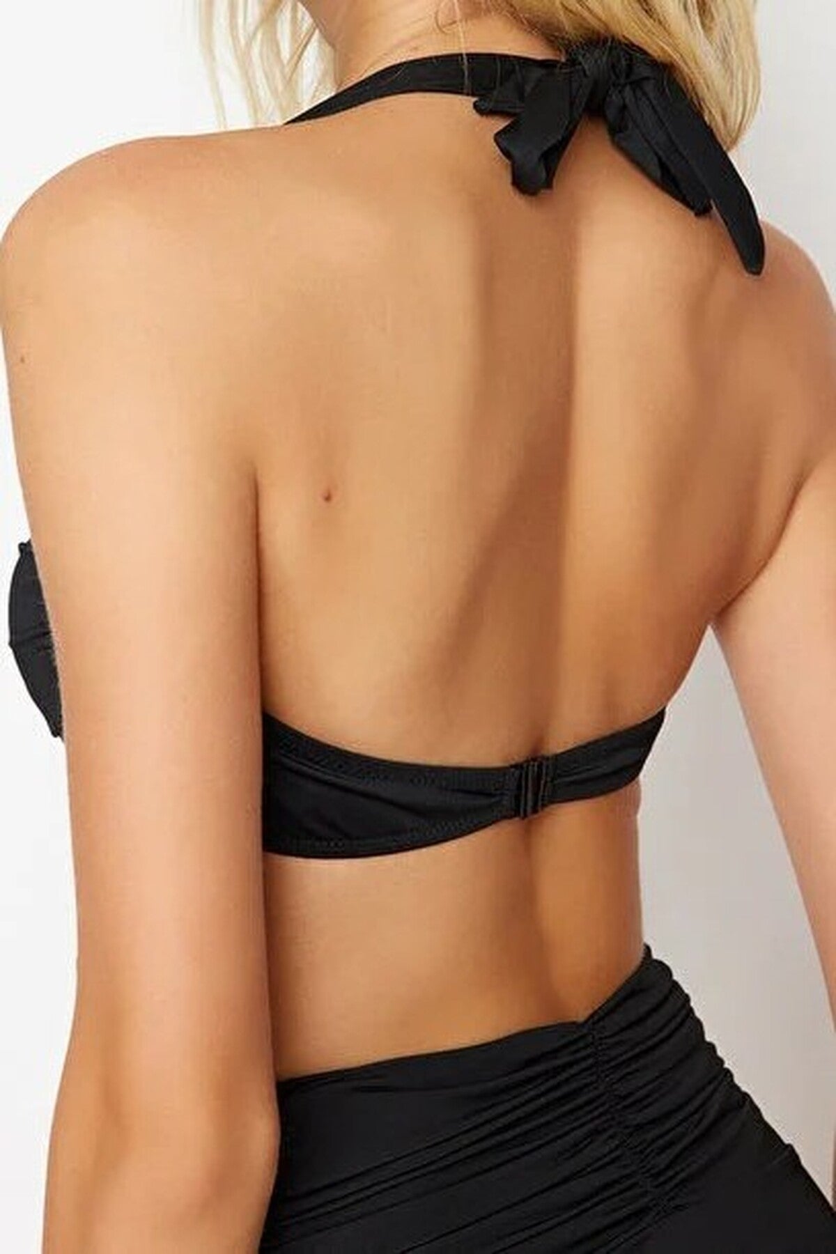 Ruched Bralette Covered Bikini Top