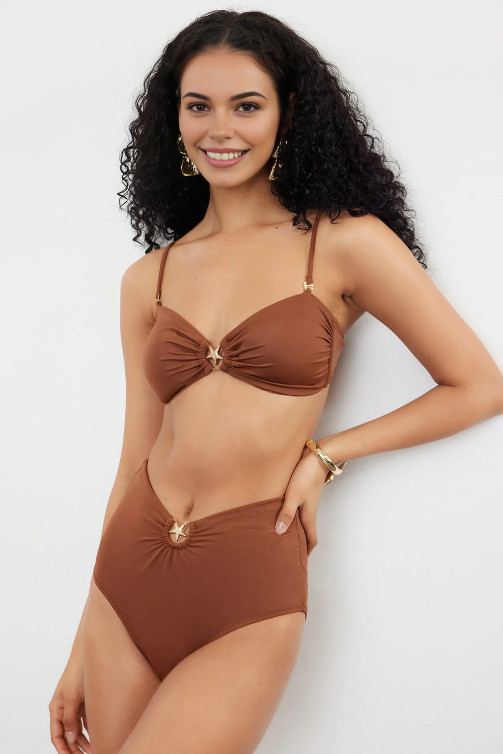 Strapless Covered Bikini Top with Accessories