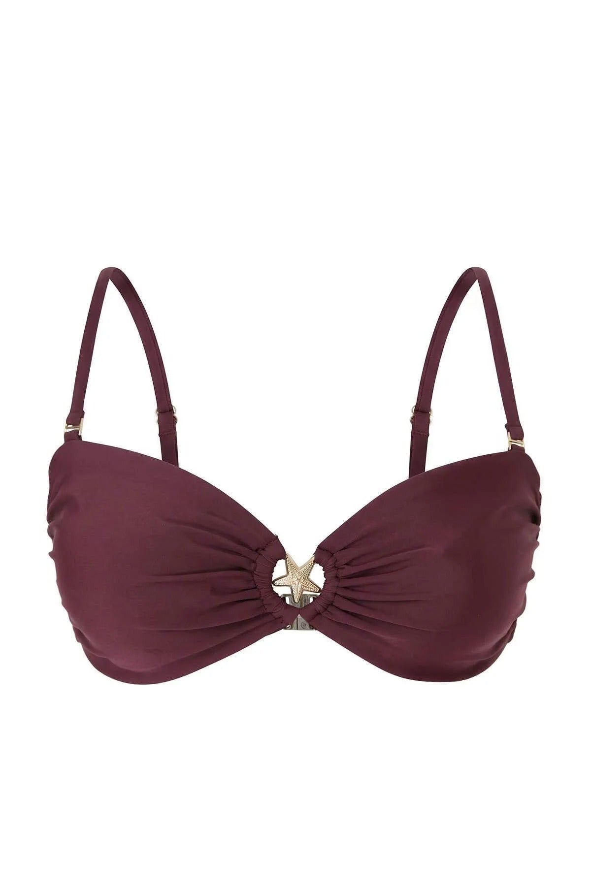 Strapless Covered Bikini Top with Accessories