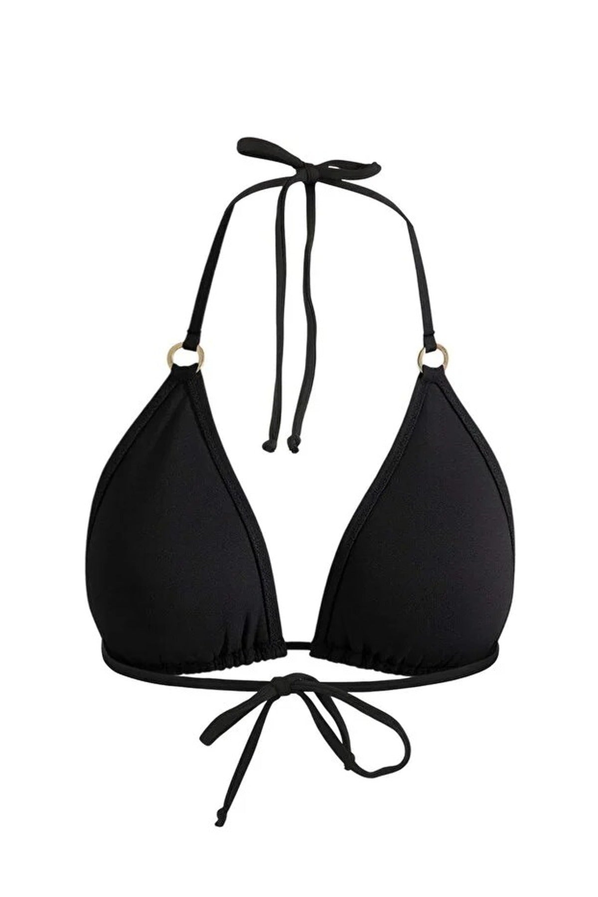Triangle-Shaped Bikini Top with Accessories